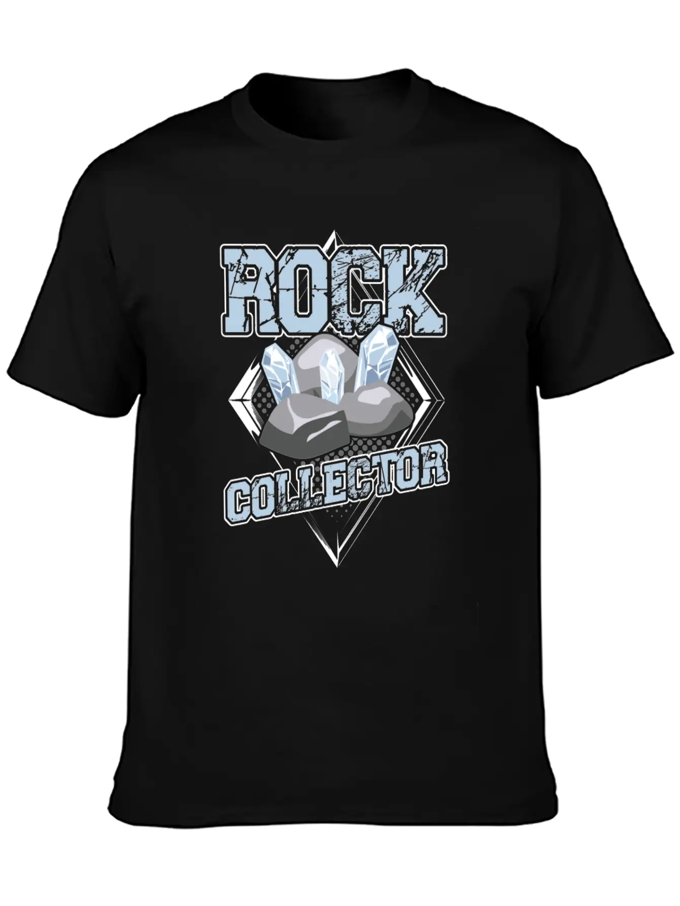 Rock Collector Geology Geologist Student Stone Unisex Short Sleeve Soft Cotton T-Shirt – Casual Everyday Wear
