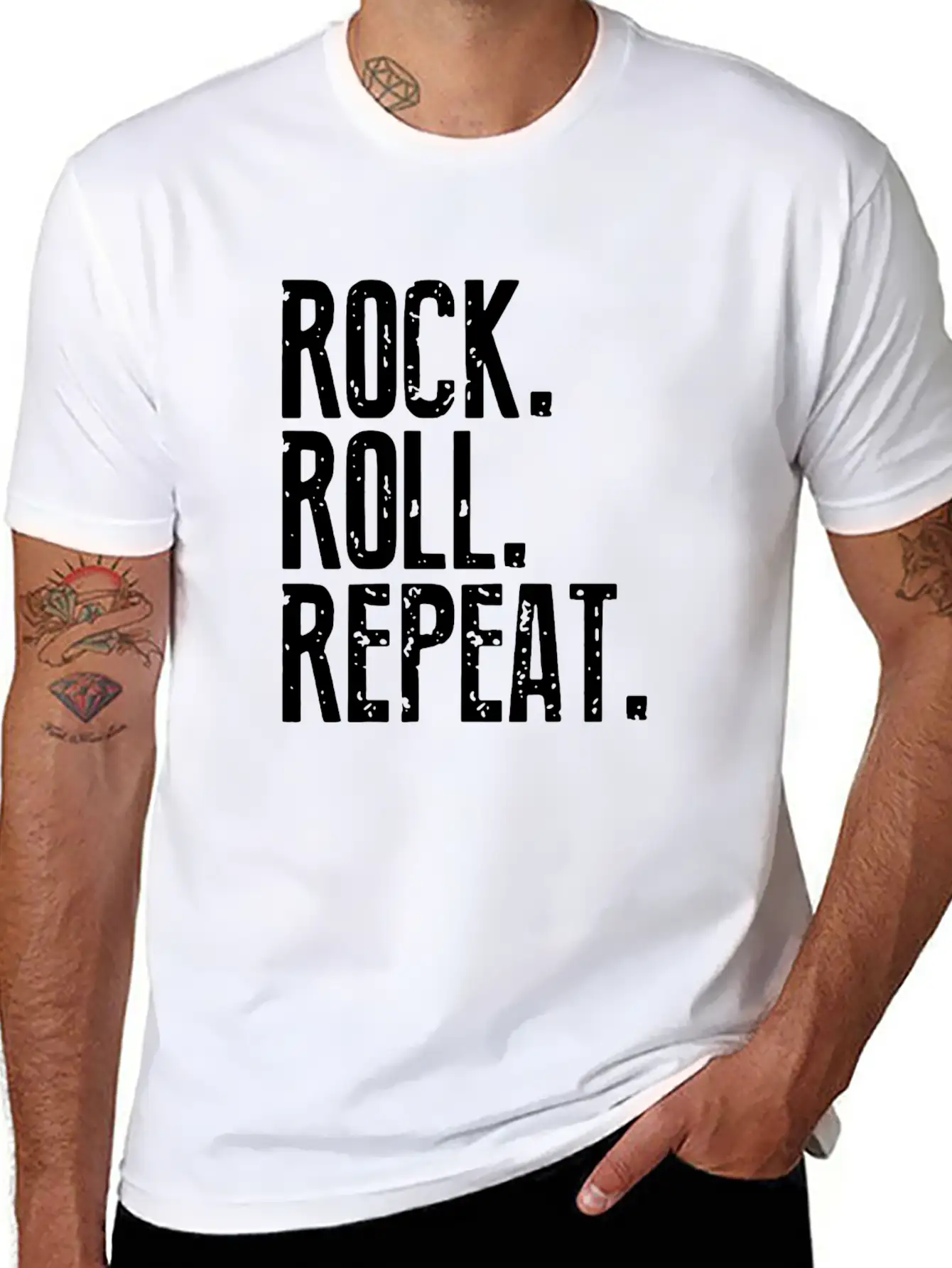 Rock Roll Timeless Short Sleeve Tee – Comfy And Minimalist Design