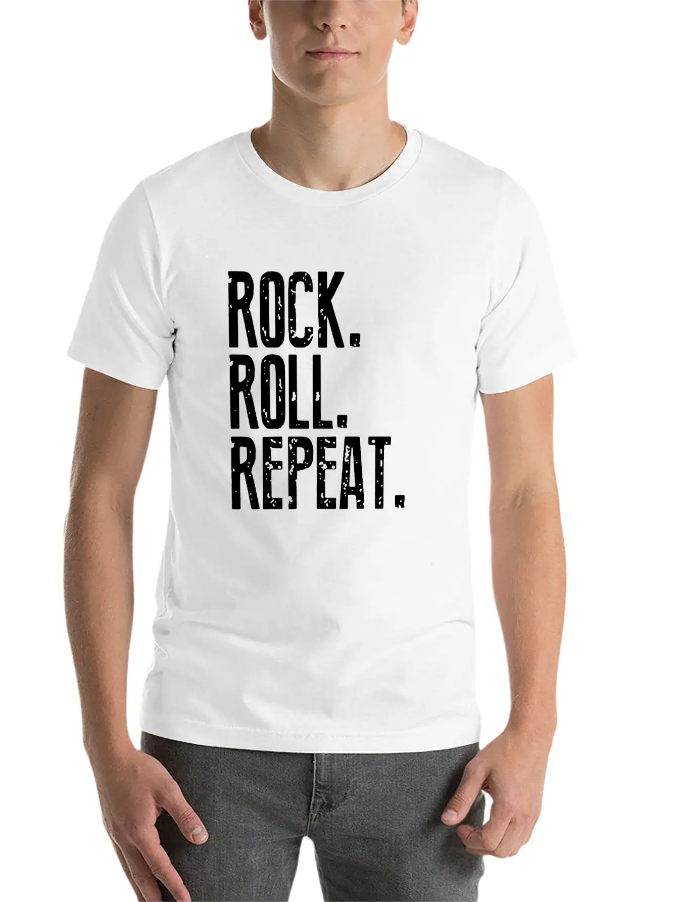 Rock Roll Timeless Short Sleeve Tee – Comfy And Minimalist Design