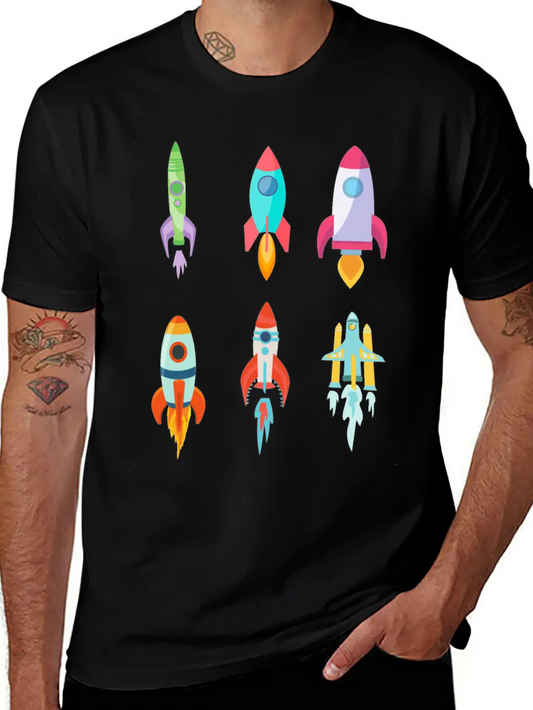 Rockets - Rocket Pack Unisex Casual T-Shirt – Clean Design For Daily Comfort