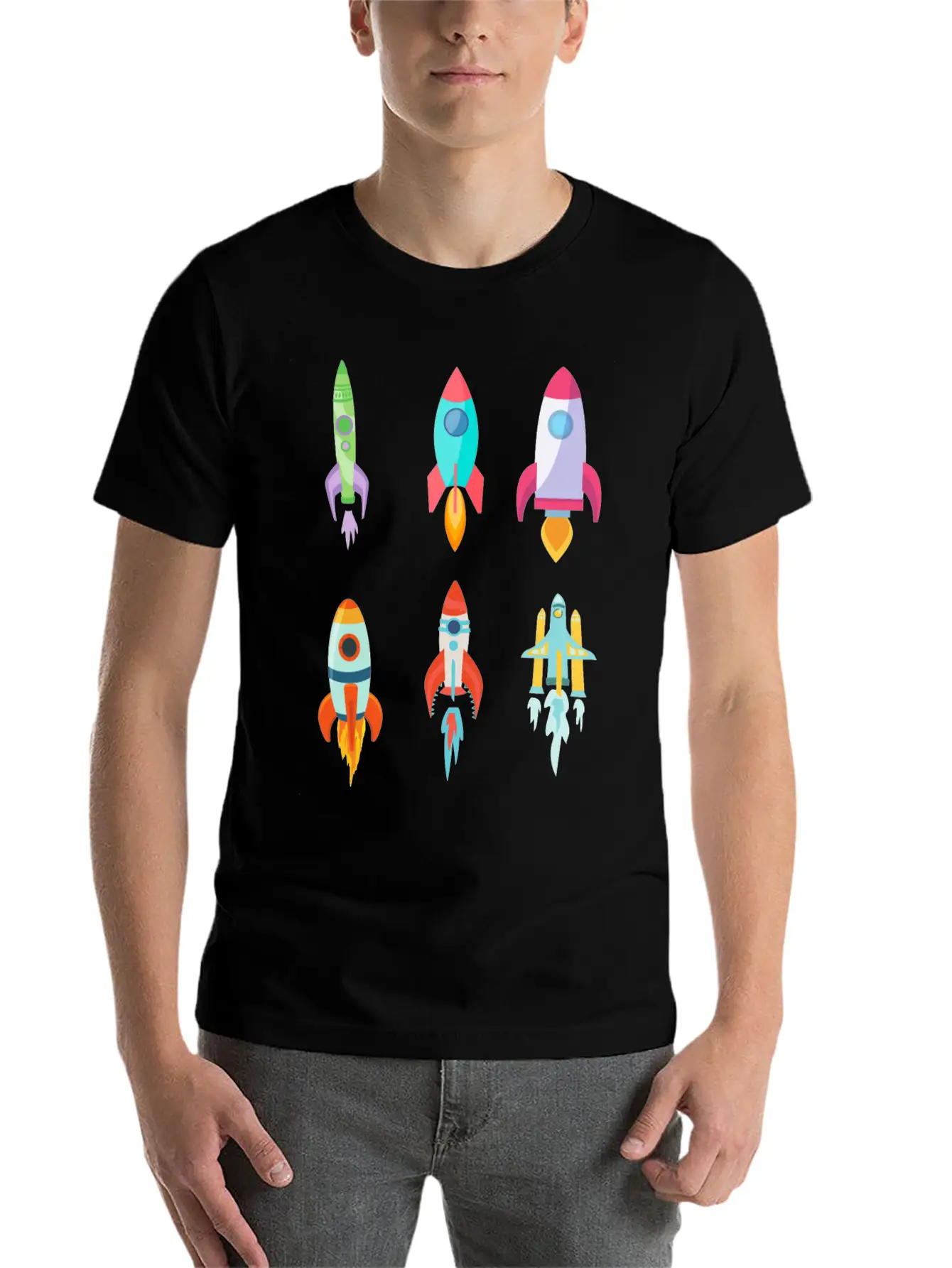 Rockets - Rocket Pack Unisex Casual T-Shirt – Clean Design For Daily Comfort