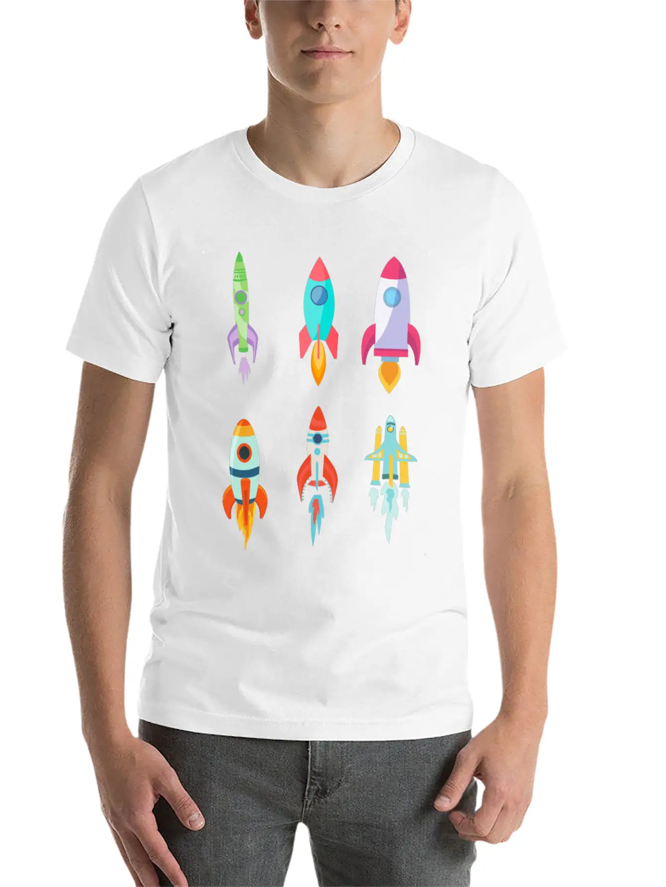 Rockets - Rocket Pack Unisex Casual T-Shirt – Clean Design For Daily Comfort