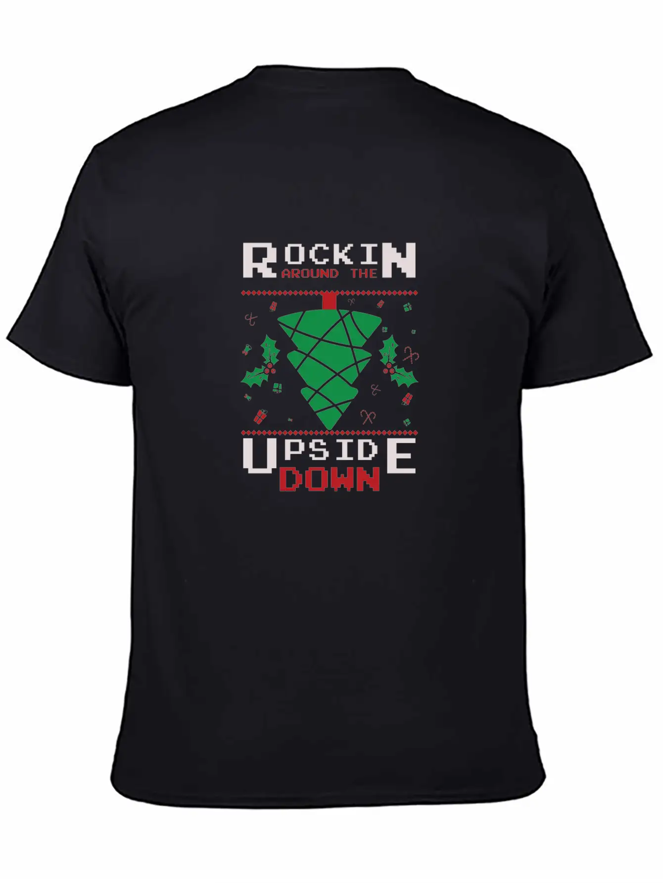 Rockin Around The Upside Down Timeless Short Sleeve Tee – Comfy And Minimalist Design