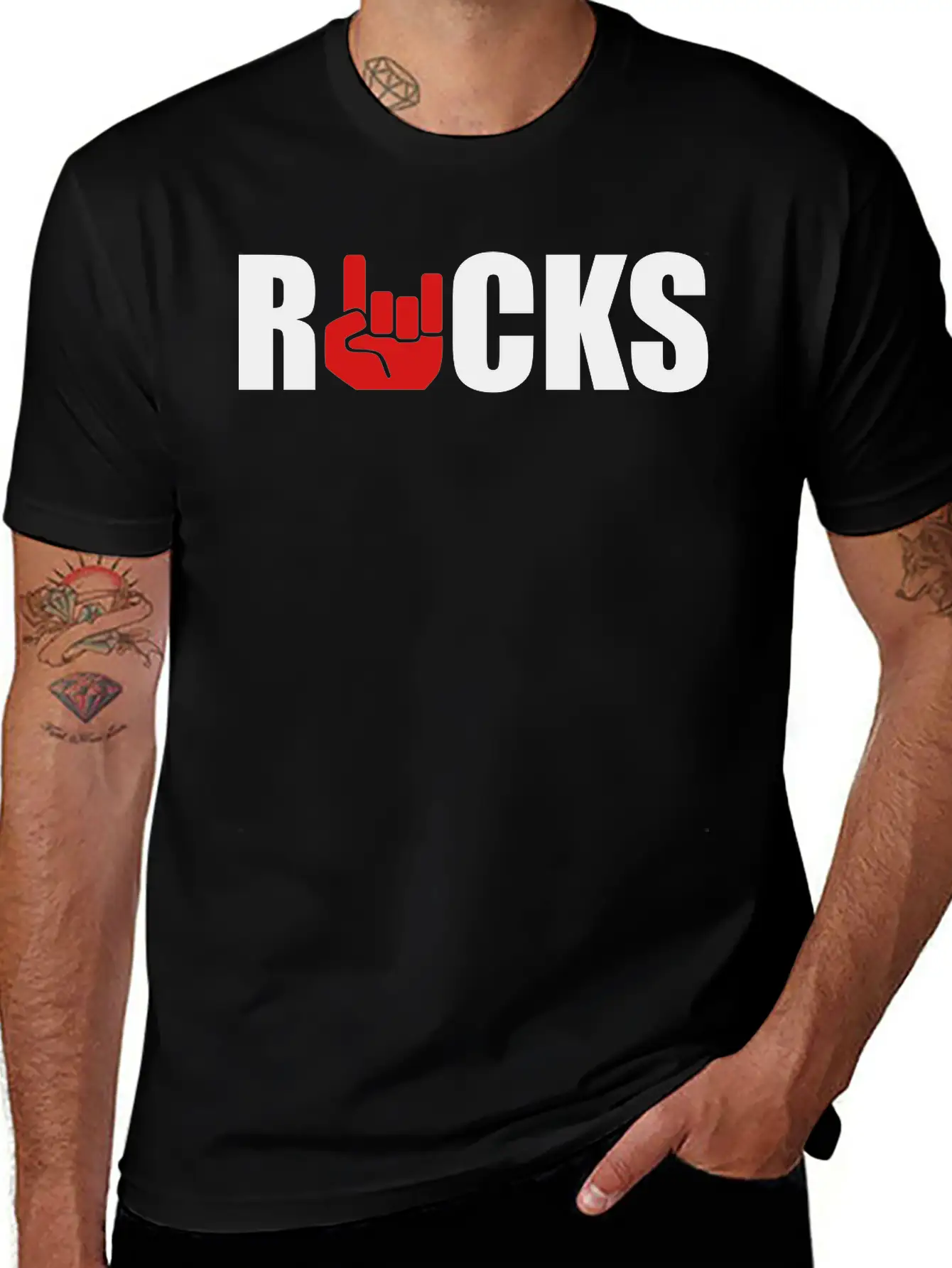 Rocks Essential Unisex Summer Tee – Soft Cotton Casual Fit