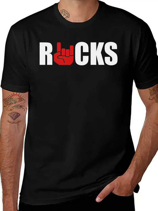 Rocks Essential Unisex Summer Tee – Soft Cotton Casual Fit
