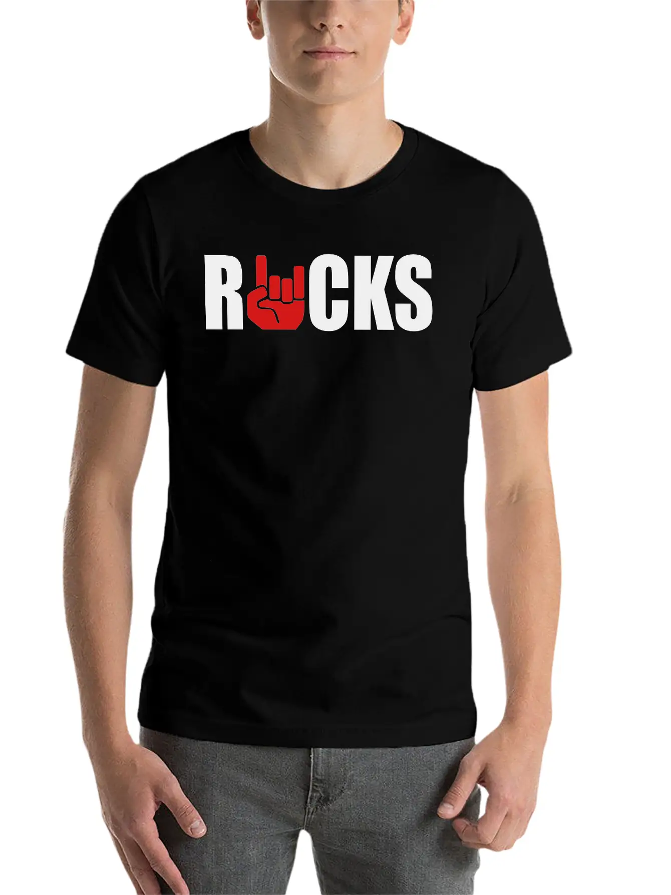 Rocks Essential Unisex Summer Tee – Soft Cotton Casual Fit