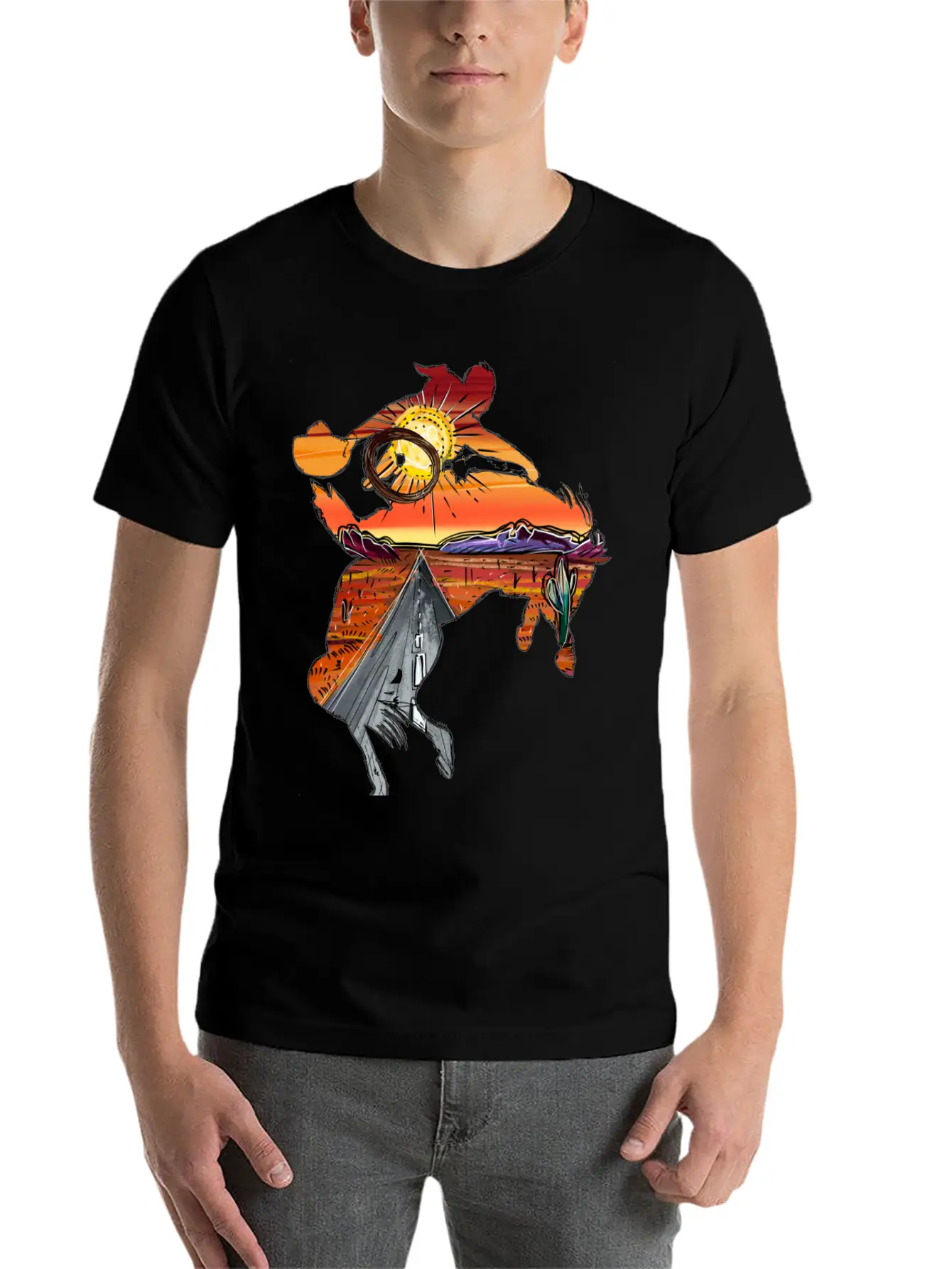 Rodeo Desert Timeless Short Sleeve Tee – Comfy And Minimalist Design