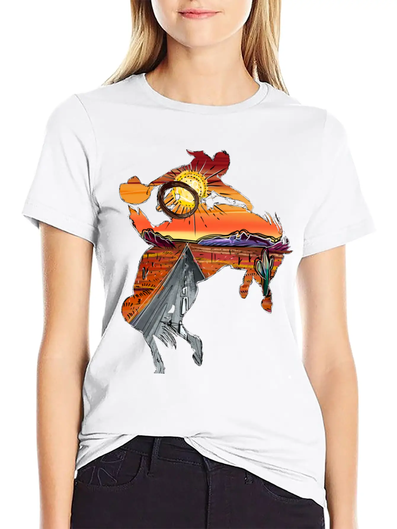 Rodeo Desert Timeless Short Sleeve Tee – Comfy And Minimalist Design