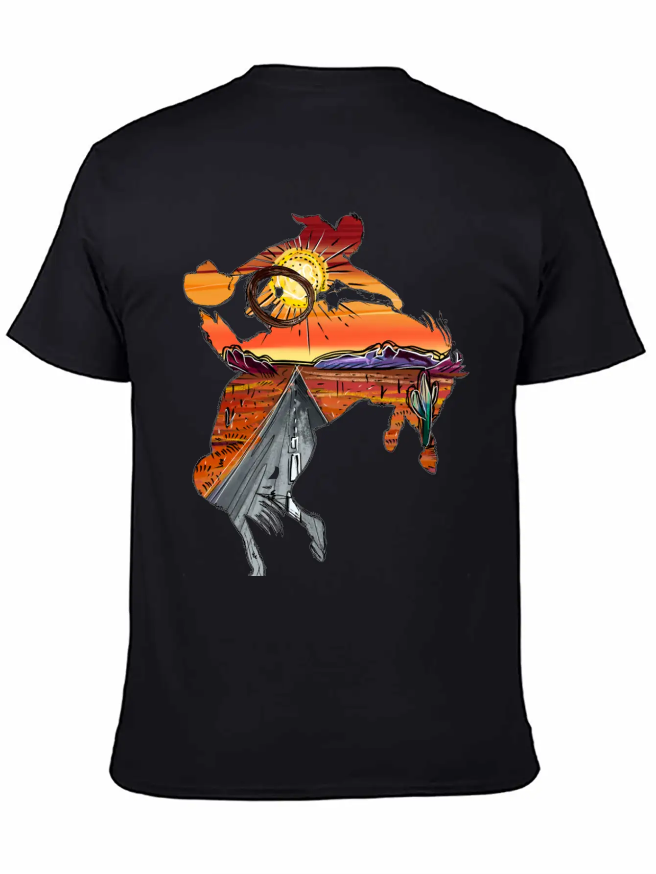 Rodeo Desert Timeless Short Sleeve Tee – Comfy And Minimalist Design