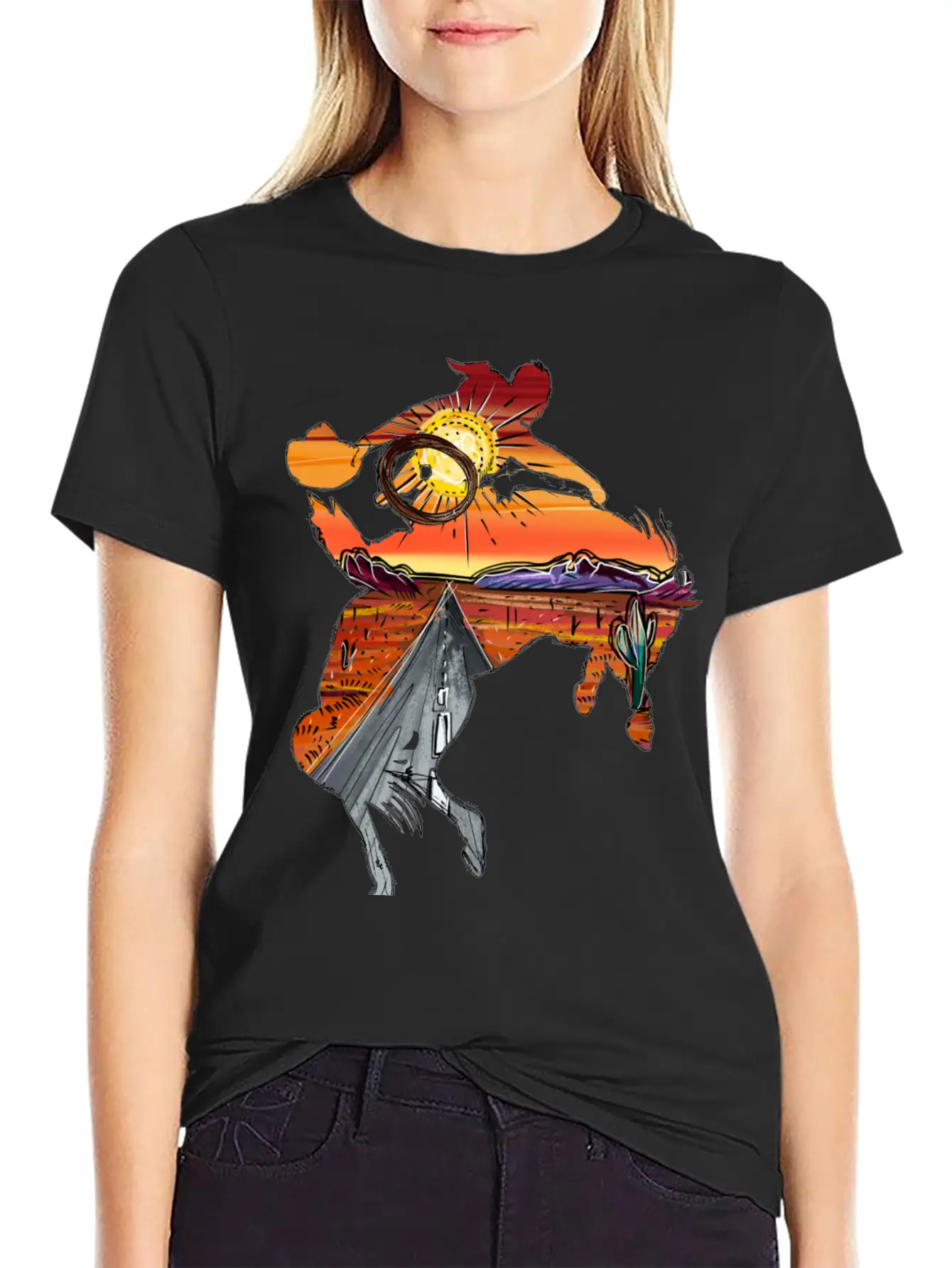 Rodeo Desert Timeless Short Sleeve Tee – Comfy And Minimalist Design
