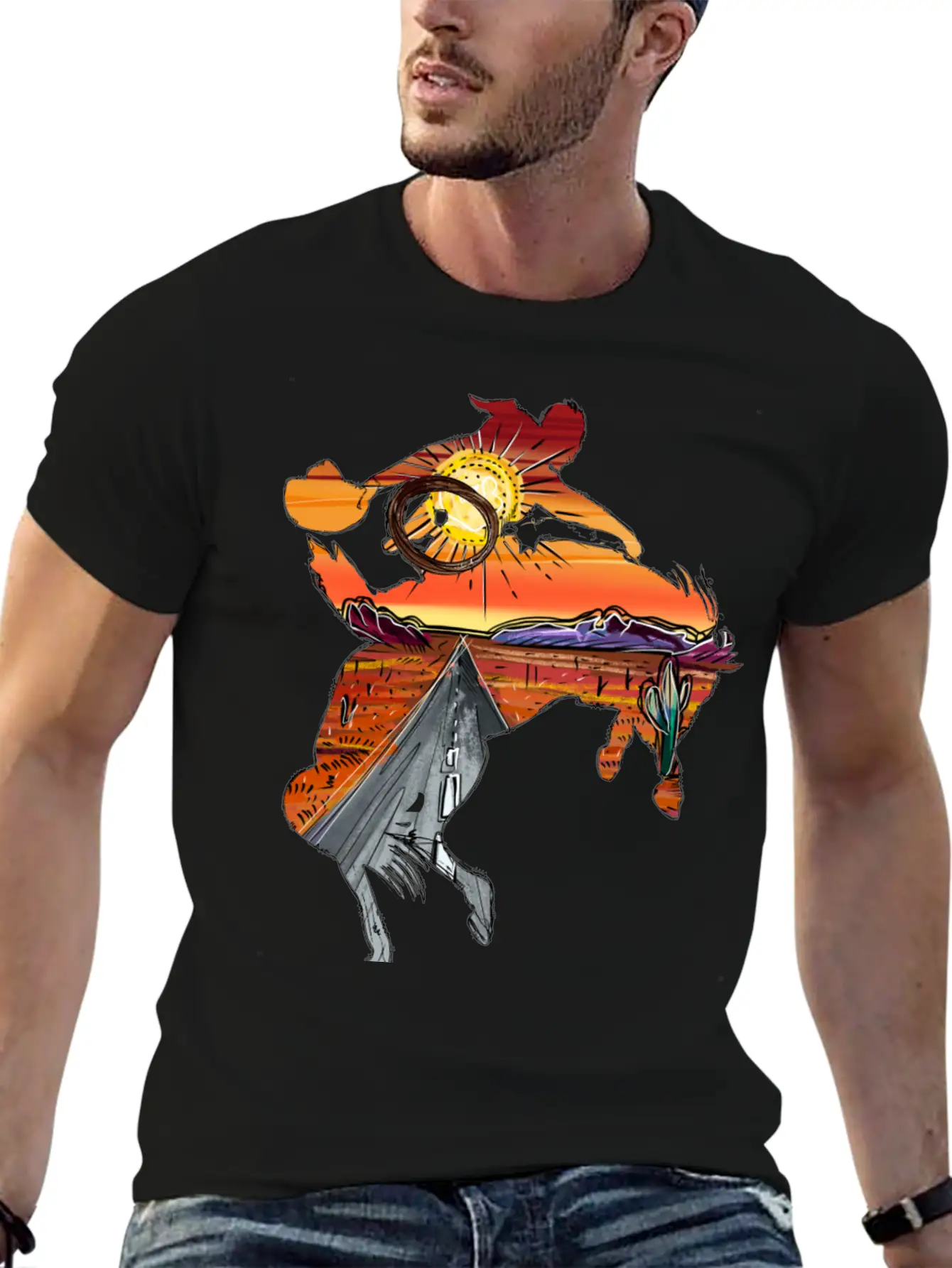 Rodeo Desert Timeless Short Sleeve Tee – Comfy And Minimalist Design