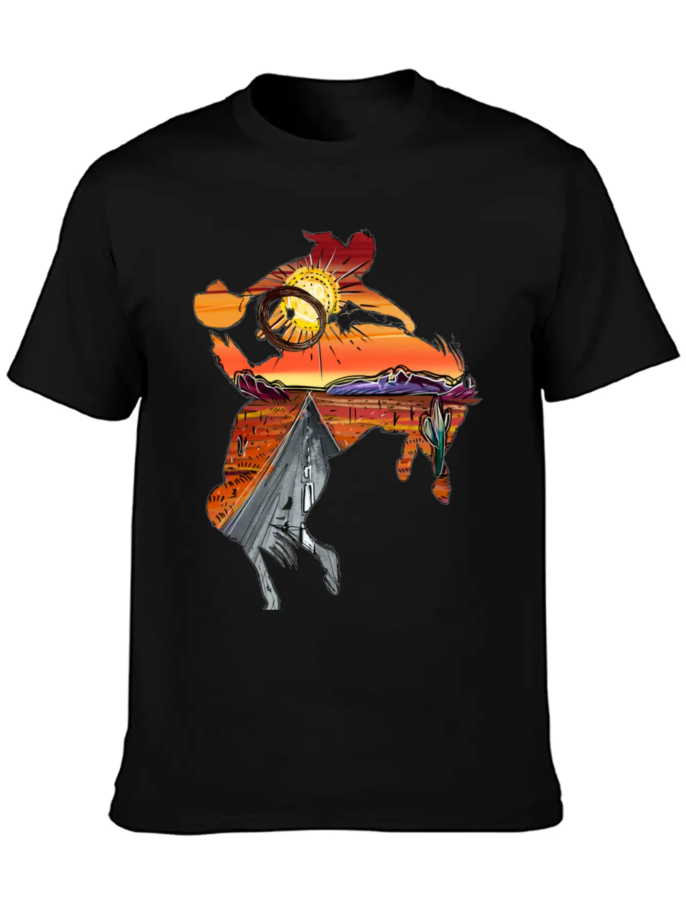 Rodeo Desert Timeless Short Sleeve Tee – Comfy And Minimalist Design