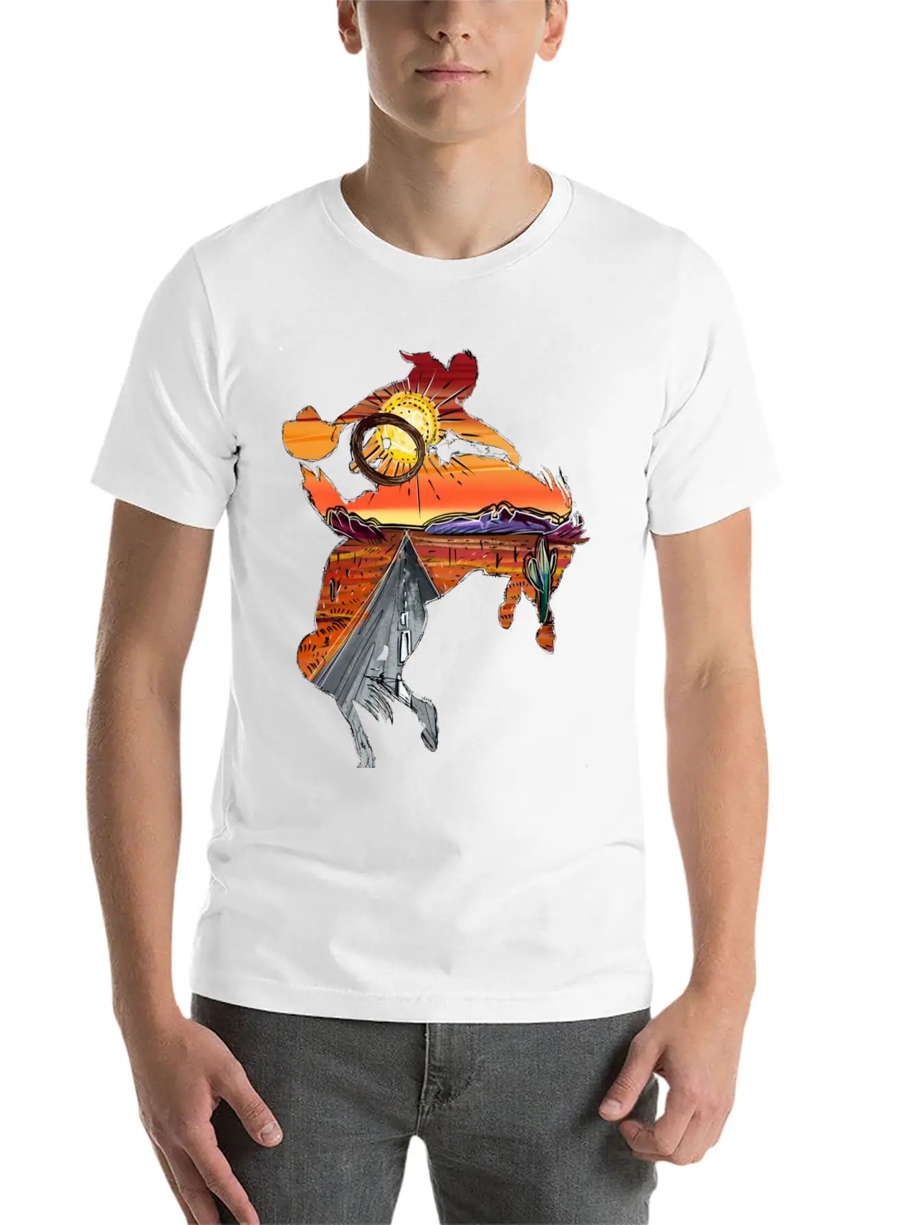 Rodeo Desert Timeless Short Sleeve Tee – Comfy And Minimalist Design