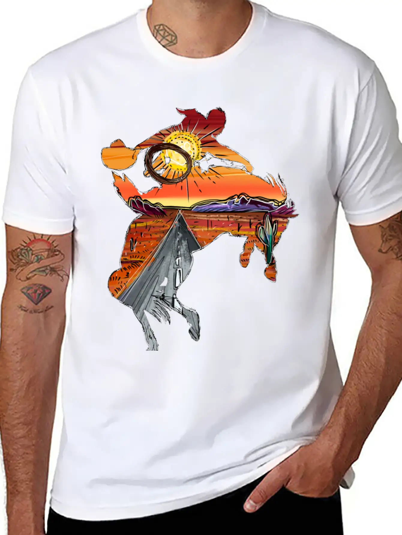 Rodeo Desert Timeless Short Sleeve Tee – Comfy And Minimalist Design