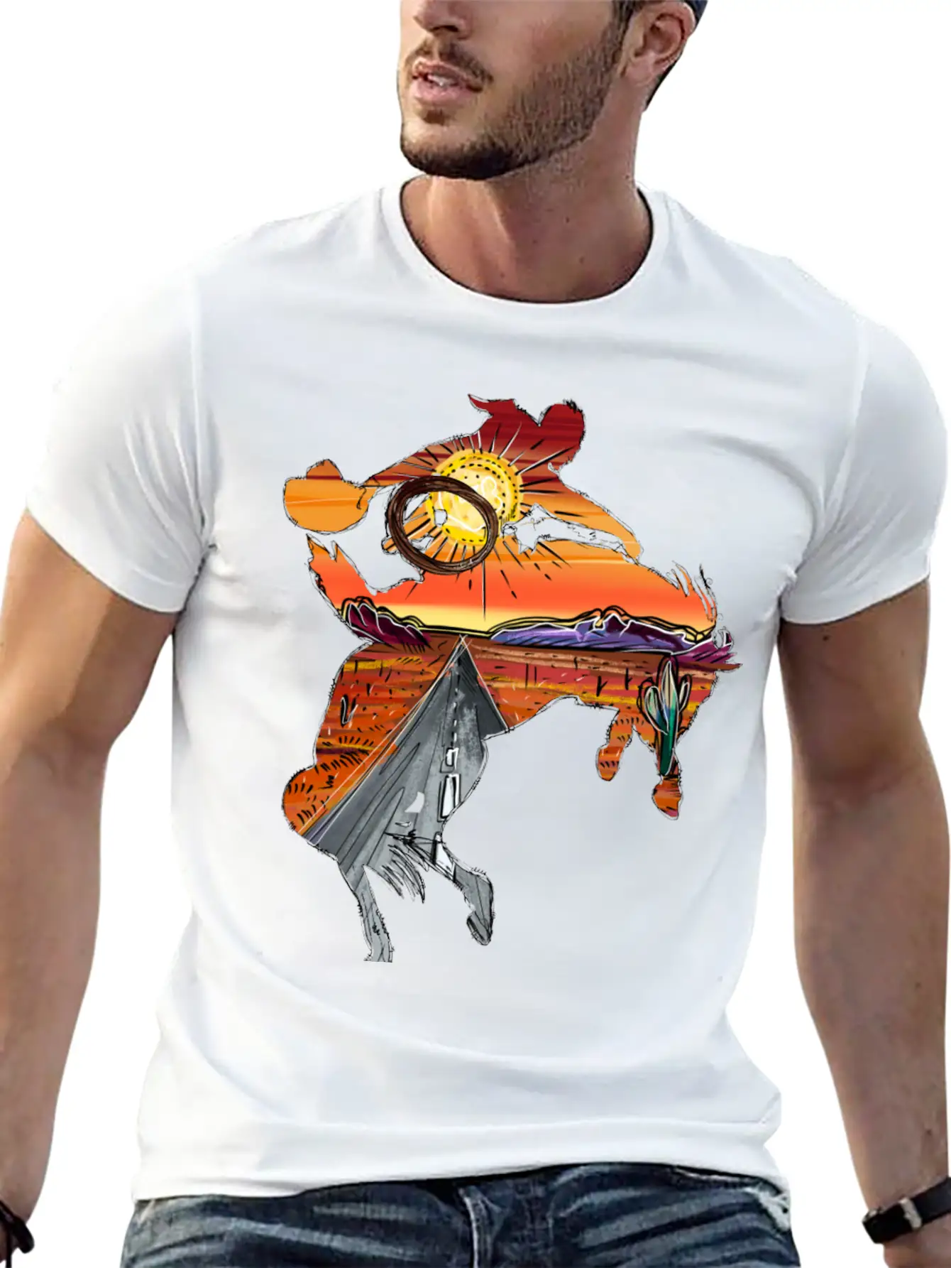 Rodeo Desert Timeless Short Sleeve Tee – Comfy And Minimalist Design