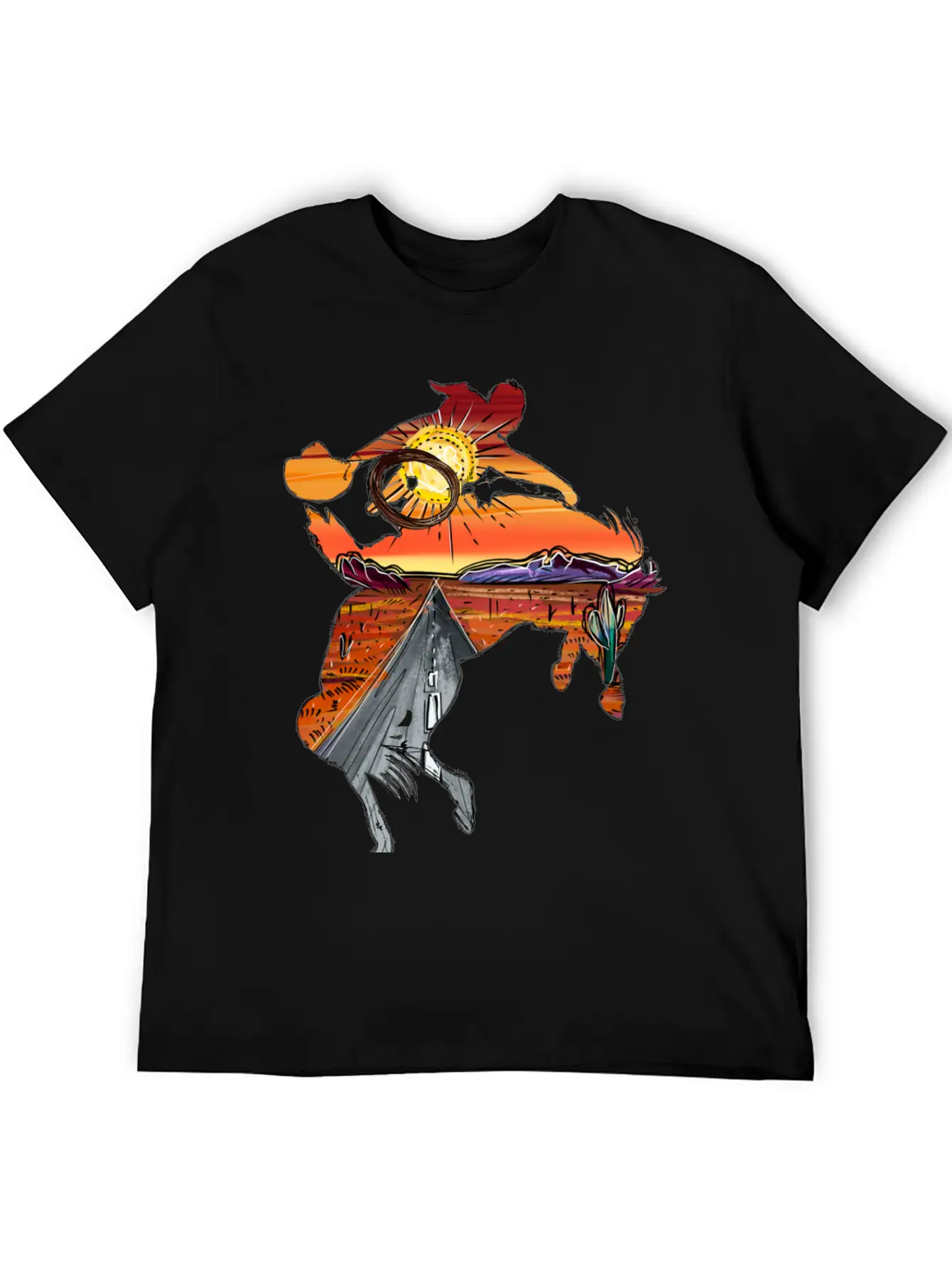 Rodeo Desert Timeless Short Sleeve Tee – Comfy And Minimalist Design