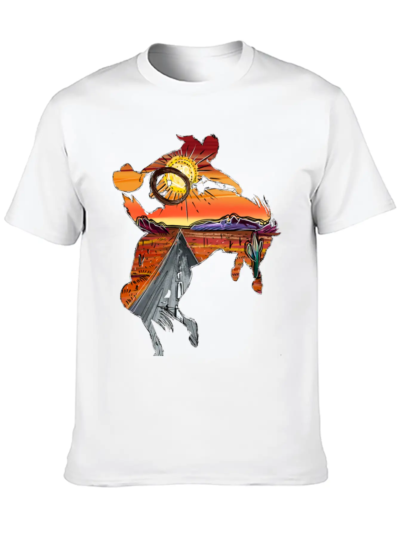 Rodeo Desert Timeless Short Sleeve Tee – Comfy And Minimalist Design