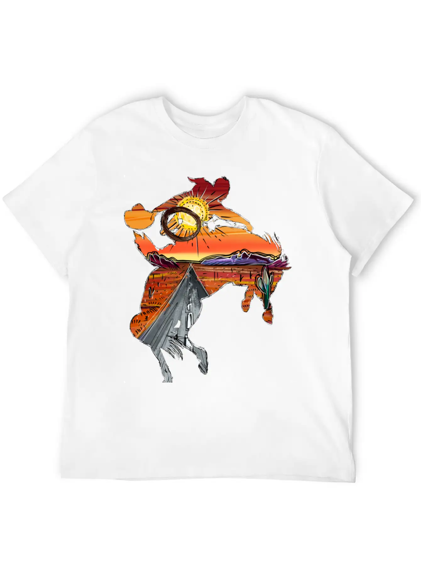 Rodeo Desert Timeless Short Sleeve Tee – Comfy And Minimalist Design
