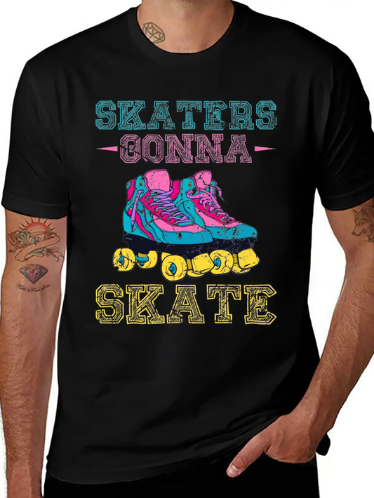 Roller Skater Retro Roller Skater Comfortable Minimalist Graphic Tee – Summer Style Essential