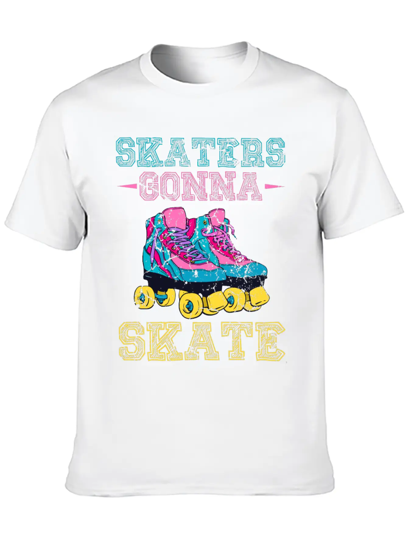 Roller Skater Retro Roller Skater Comfortable Minimalist Graphic Tee – Summer Style Essential