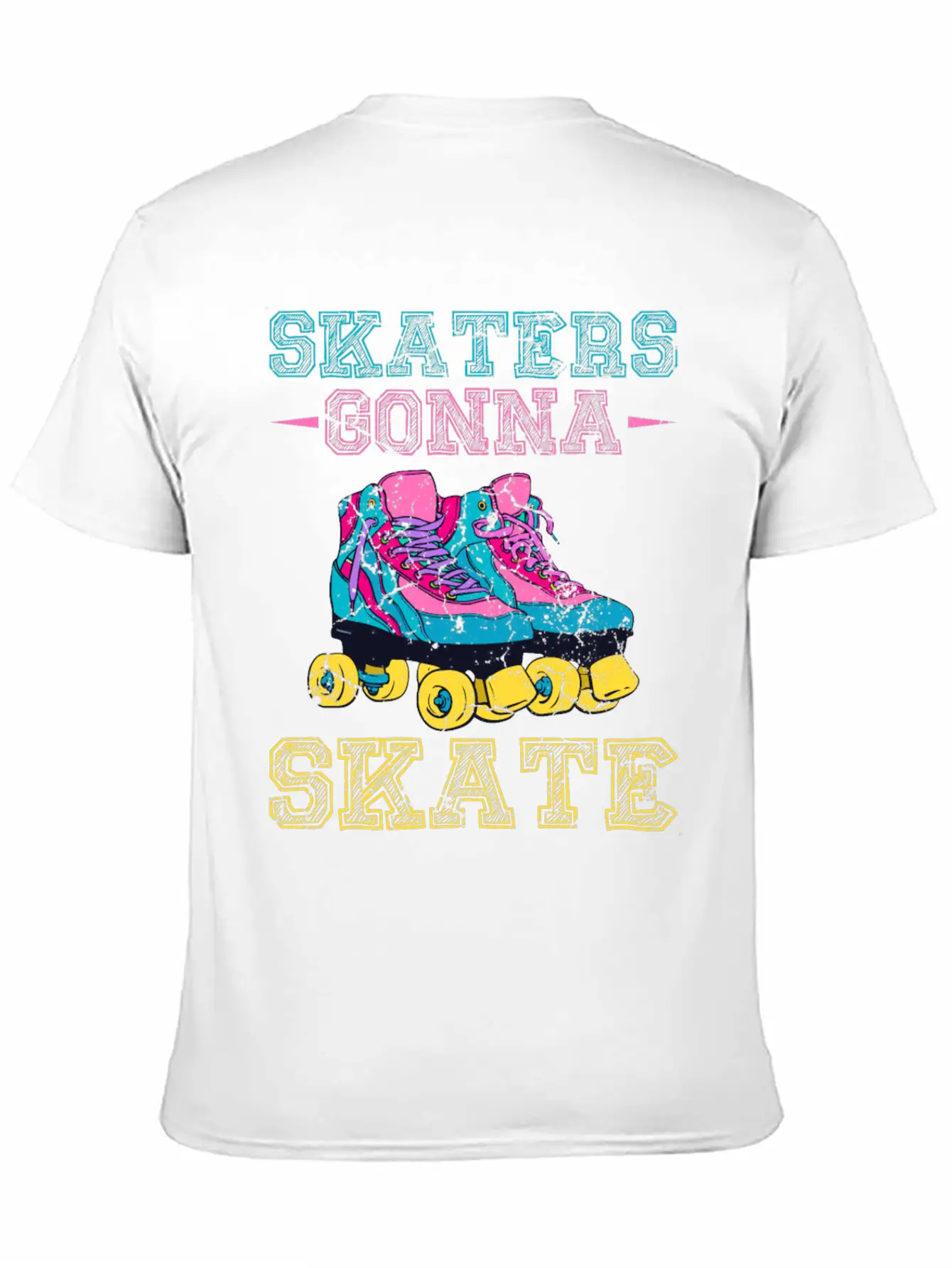 Roller Skater Retro Roller Skater Comfortable Minimalist Graphic Tee – Summer Style Essential