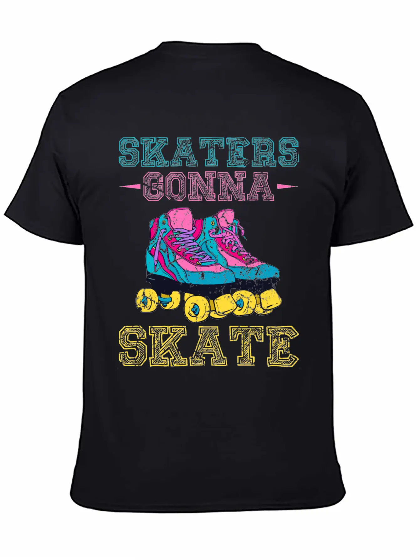 Roller Skater Retro Roller Skater Comfortable Minimalist Graphic Tee – Summer Style Essential