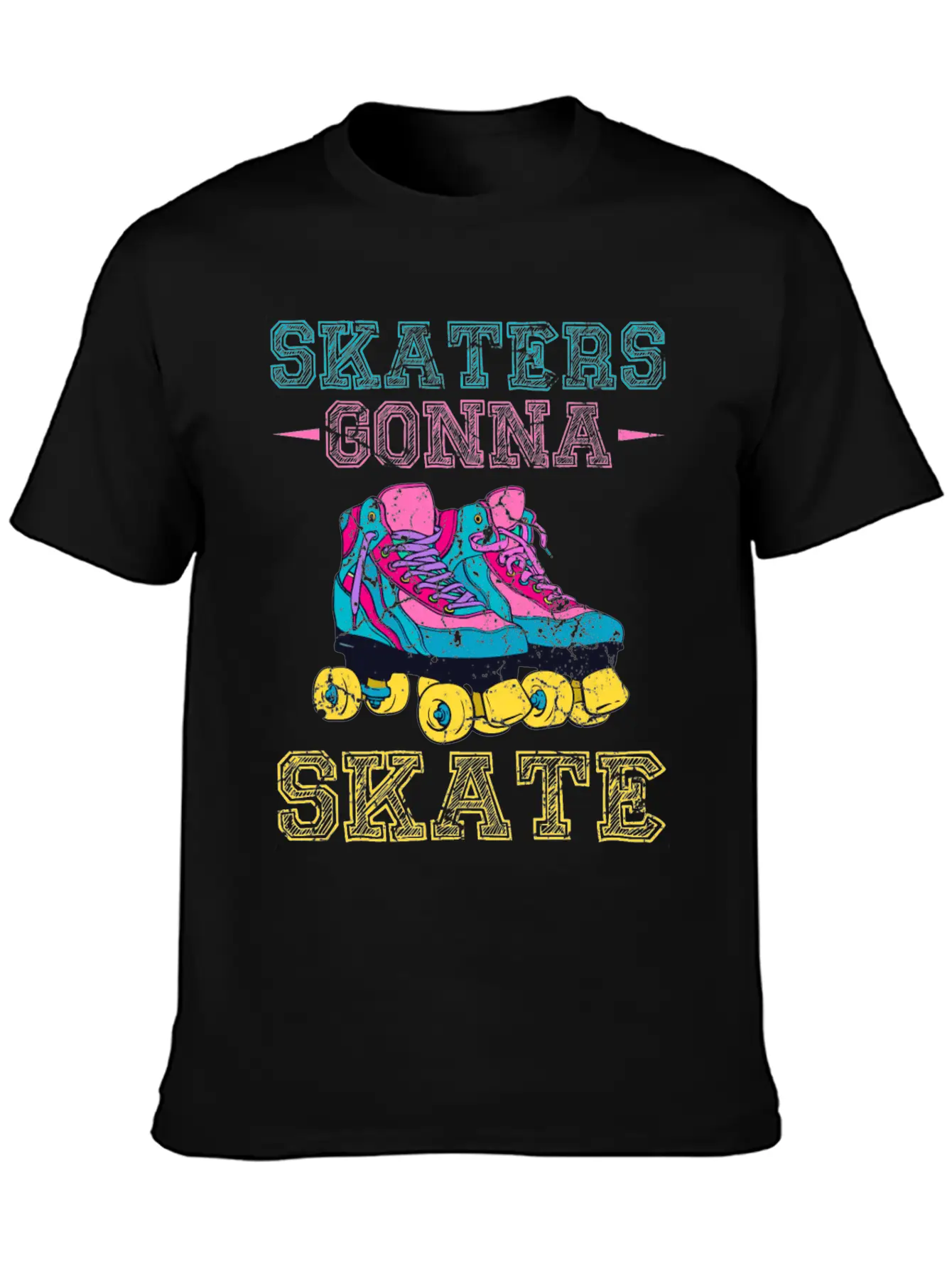 Roller Skater Retro Roller Skater Comfortable Minimalist Graphic Tee – Summer Style Essential