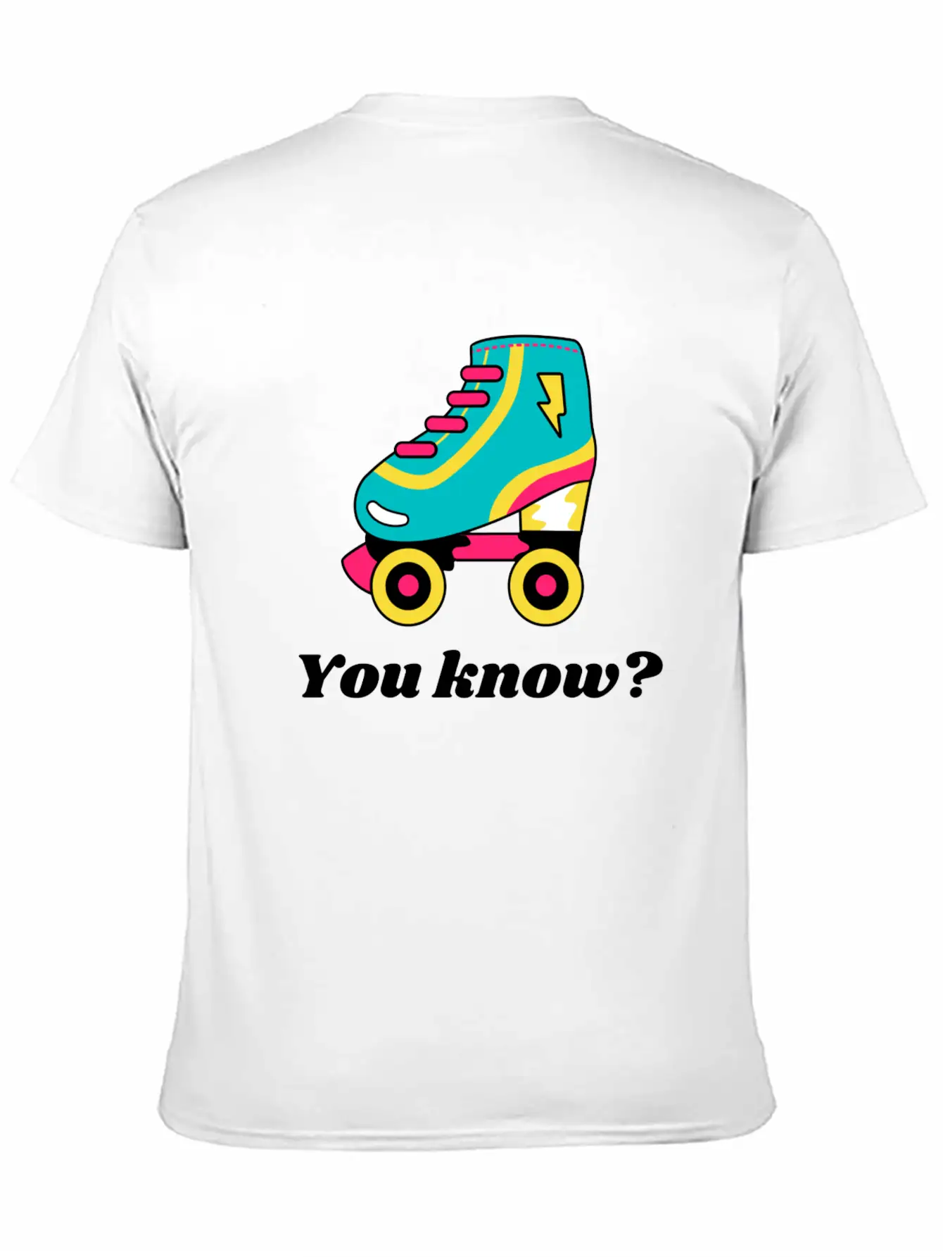 Roller Skates - 90s Style Timeless Short Sleeve Tee – Comfy And Minimalist Design