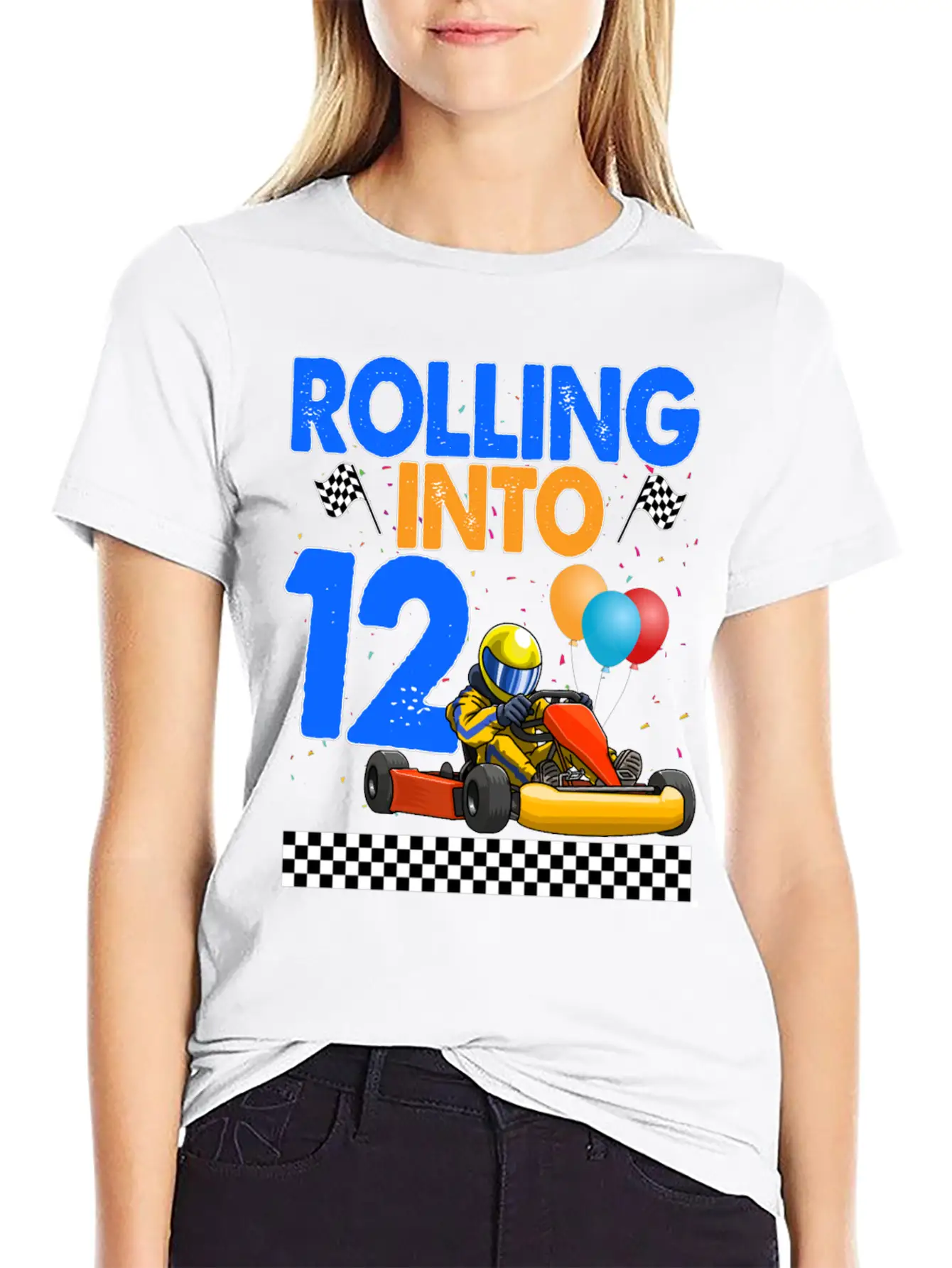 Rolling Into 12 Kart Racer Timeless Short Sleeve Tee – Comfy And Minimalist Design