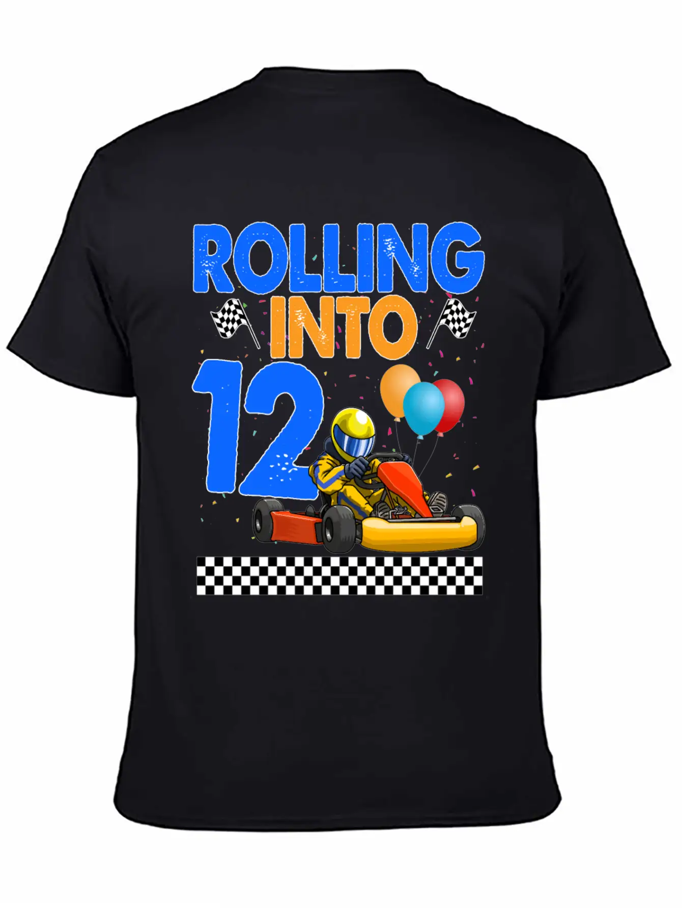 Rolling Into 12 Kart Racer Timeless Short Sleeve Tee – Comfy And Minimalist Design