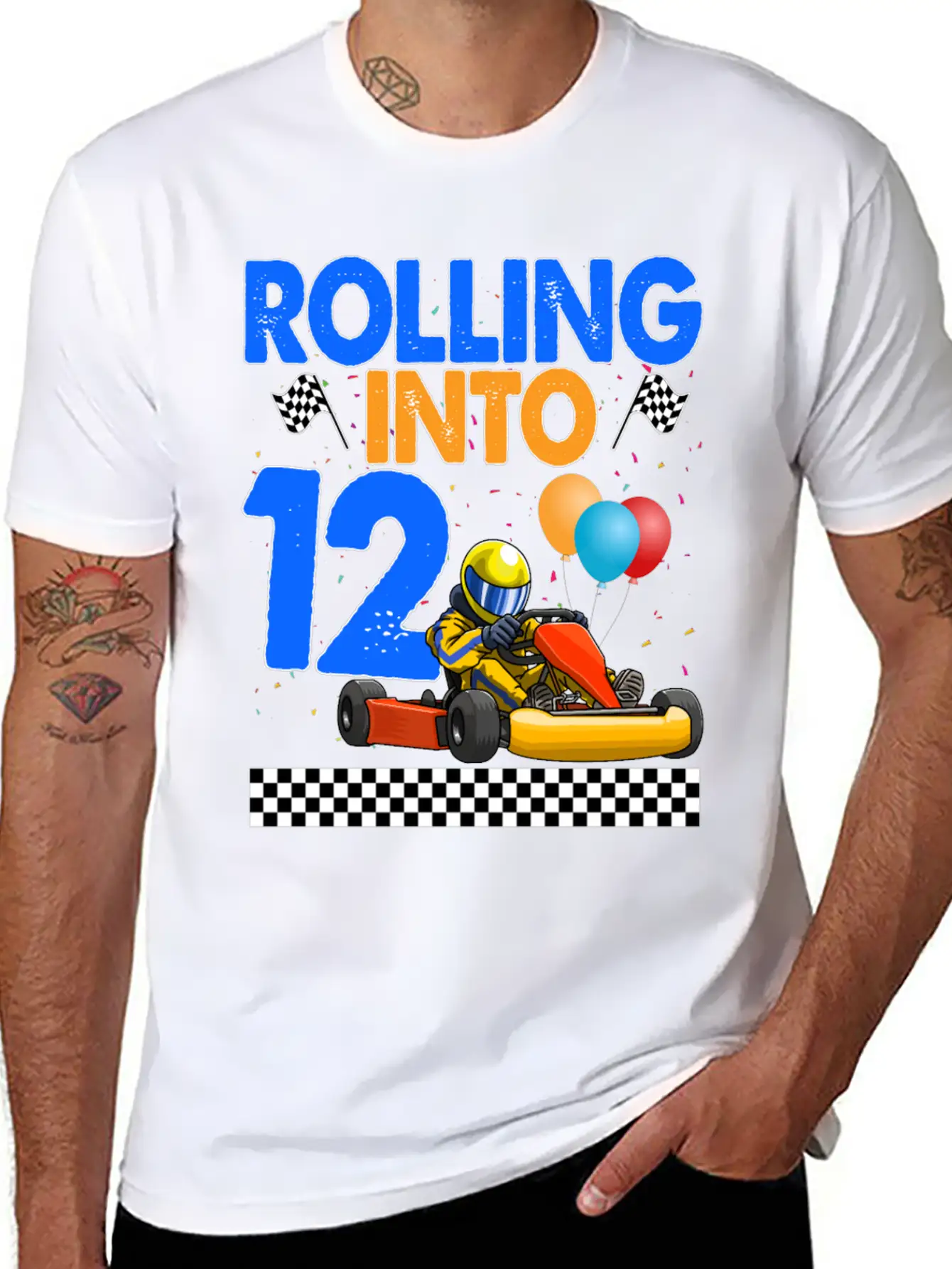 Rolling Into 12 Kart Racer Timeless Short Sleeve Tee – Comfy And Minimalist Design
