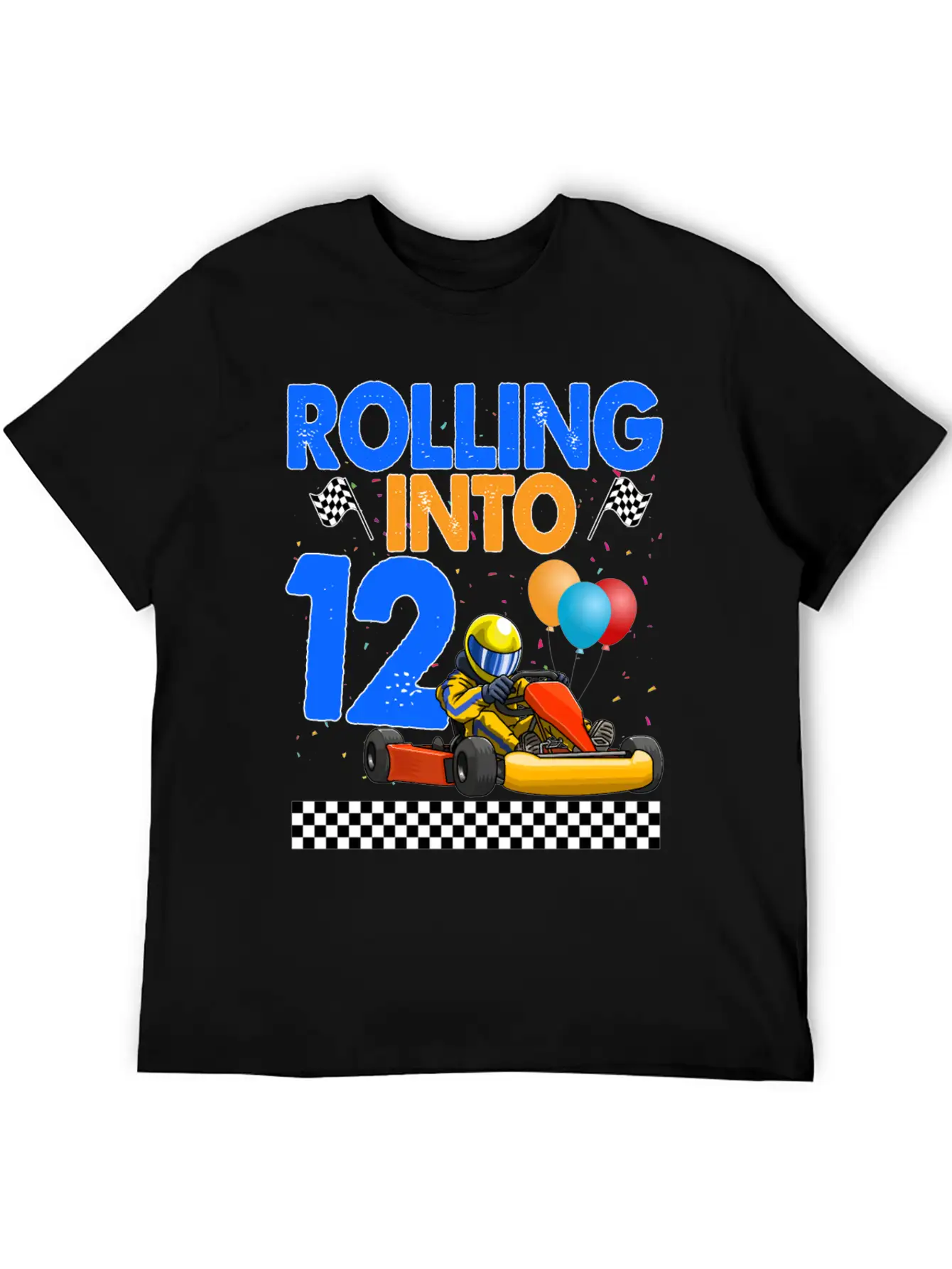 Rolling Into 12 Kart Racer Timeless Short Sleeve Tee – Comfy And Minimalist Design