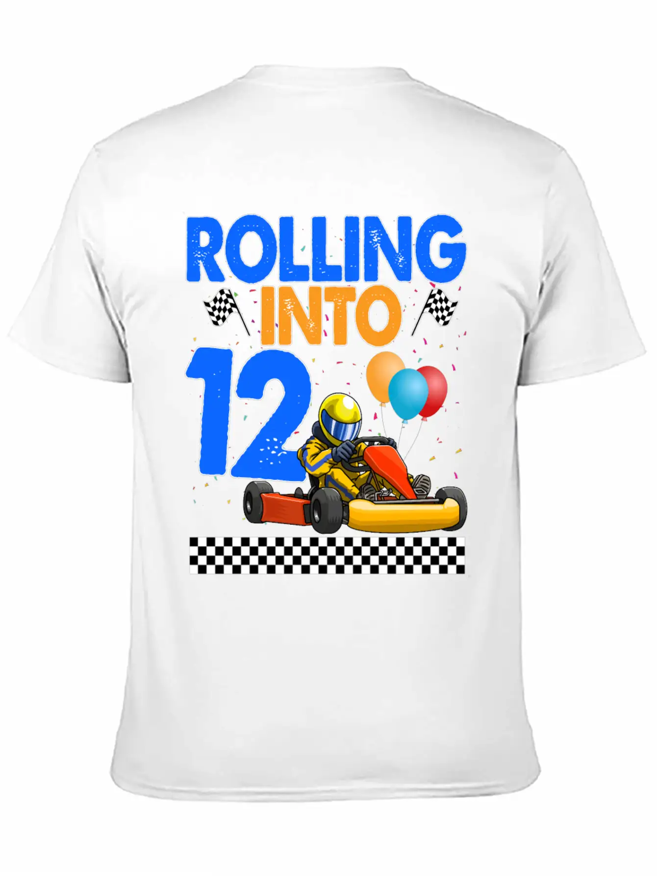 Rolling Into 12 Kart Racer Timeless Short Sleeve Tee – Comfy And Minimalist Design