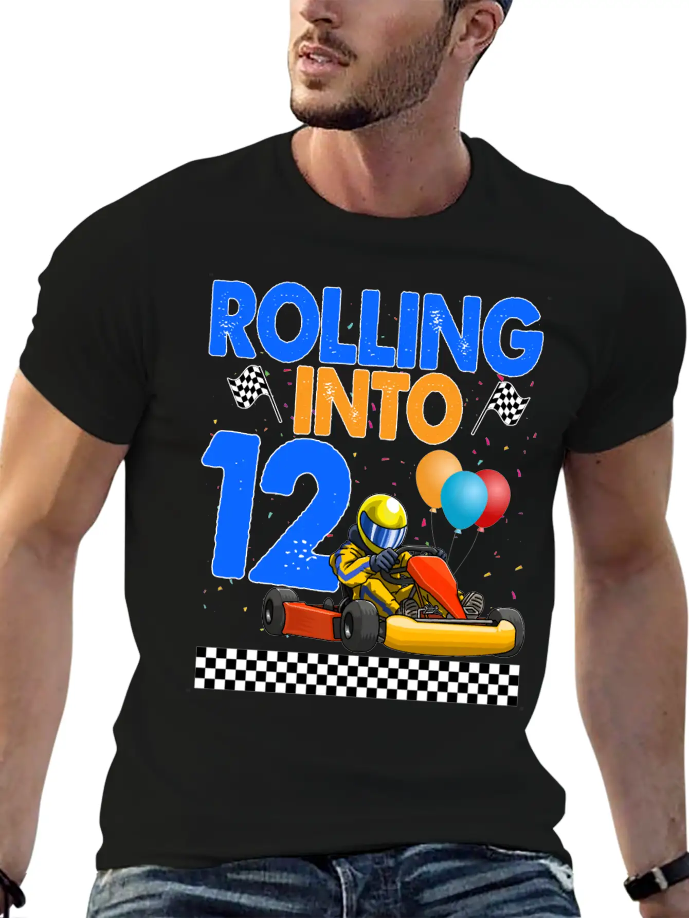 Rolling Into 12 Kart Racer Timeless Short Sleeve Tee – Comfy And Minimalist Design