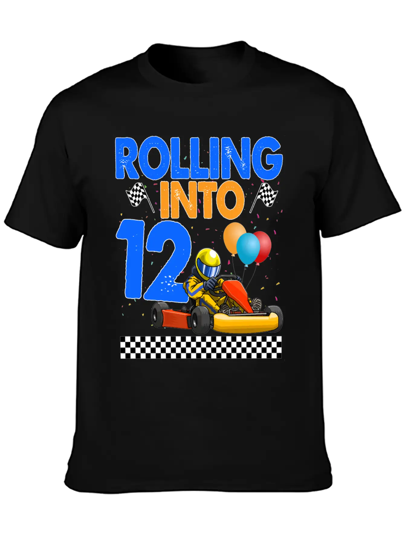 Rolling Into 12 Kart Racer Timeless Short Sleeve Tee – Comfy And Minimalist Design