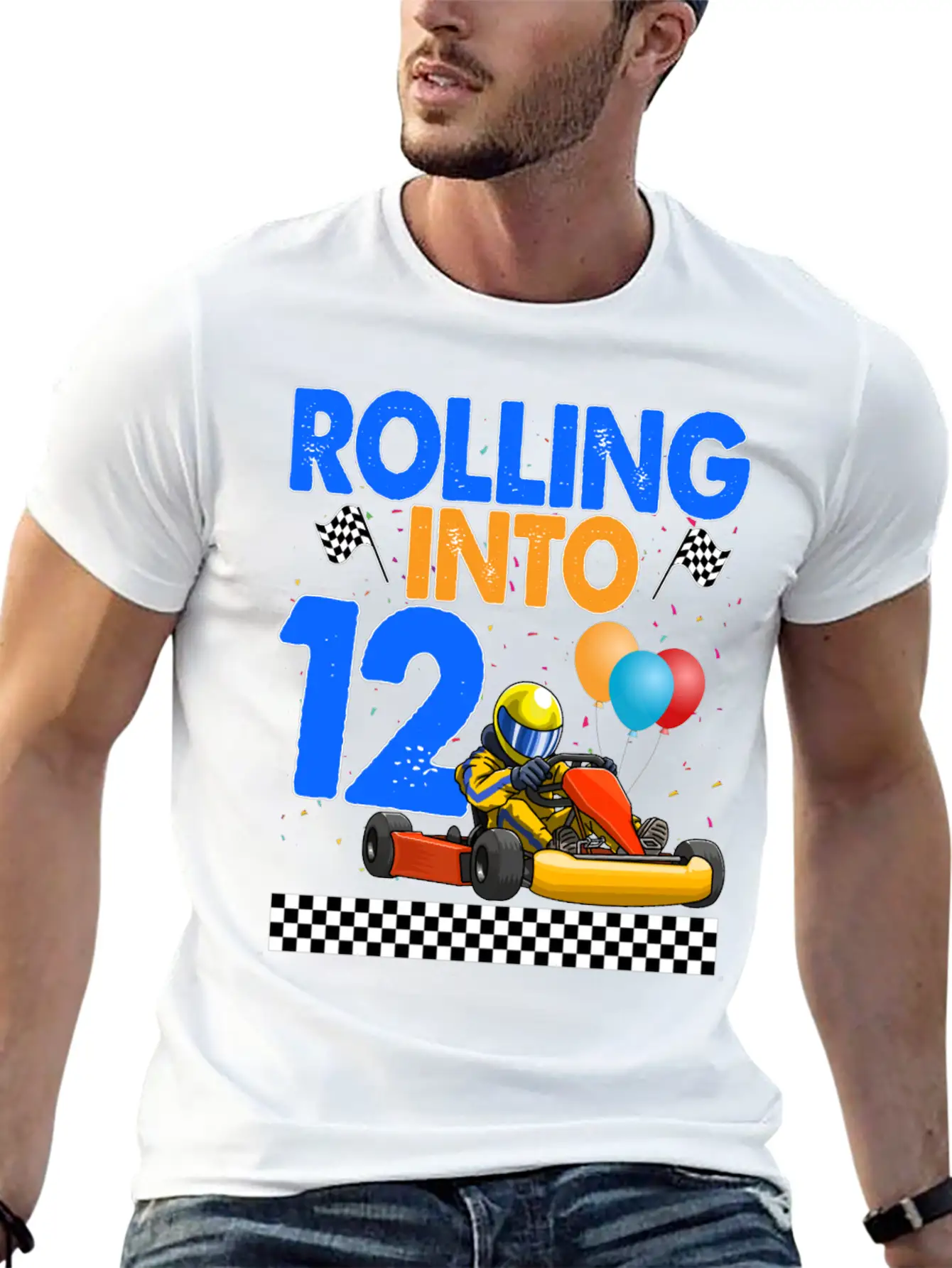 Rolling Into 12 Kart Racer Timeless Short Sleeve Tee – Comfy And Minimalist Design