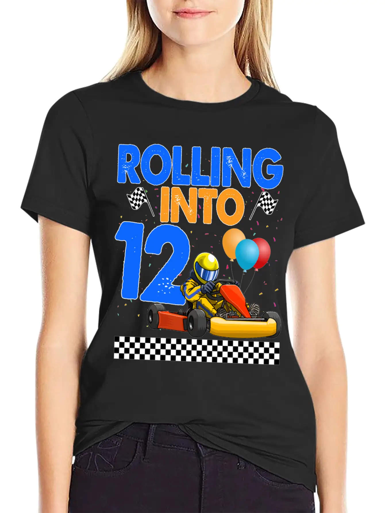 Rolling Into 12 Kart Racer Timeless Short Sleeve Tee – Comfy And Minimalist Design