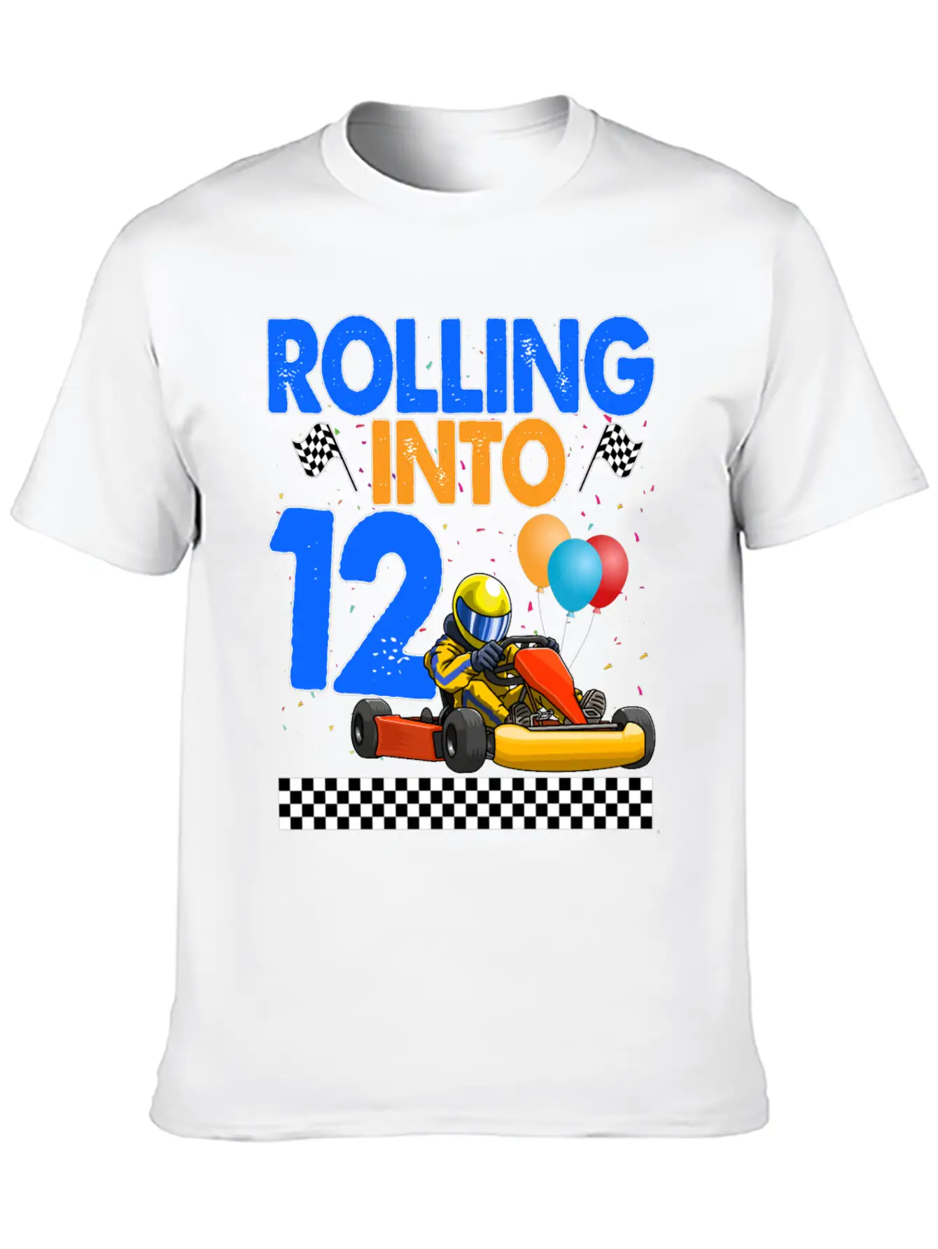 Rolling Into 12 Kart Racer Timeless Short Sleeve Tee – Comfy And Minimalist Design