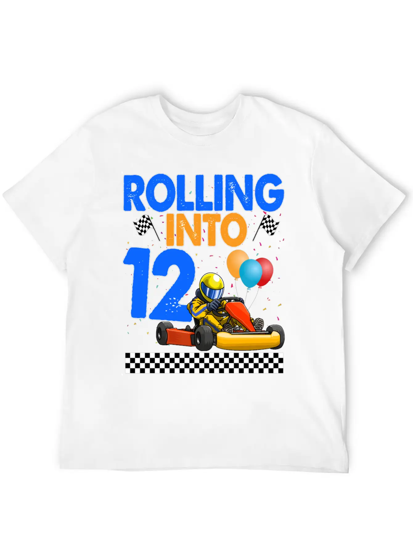 Rolling Into 12 Kart Racer Timeless Short Sleeve Tee – Comfy And Minimalist Design