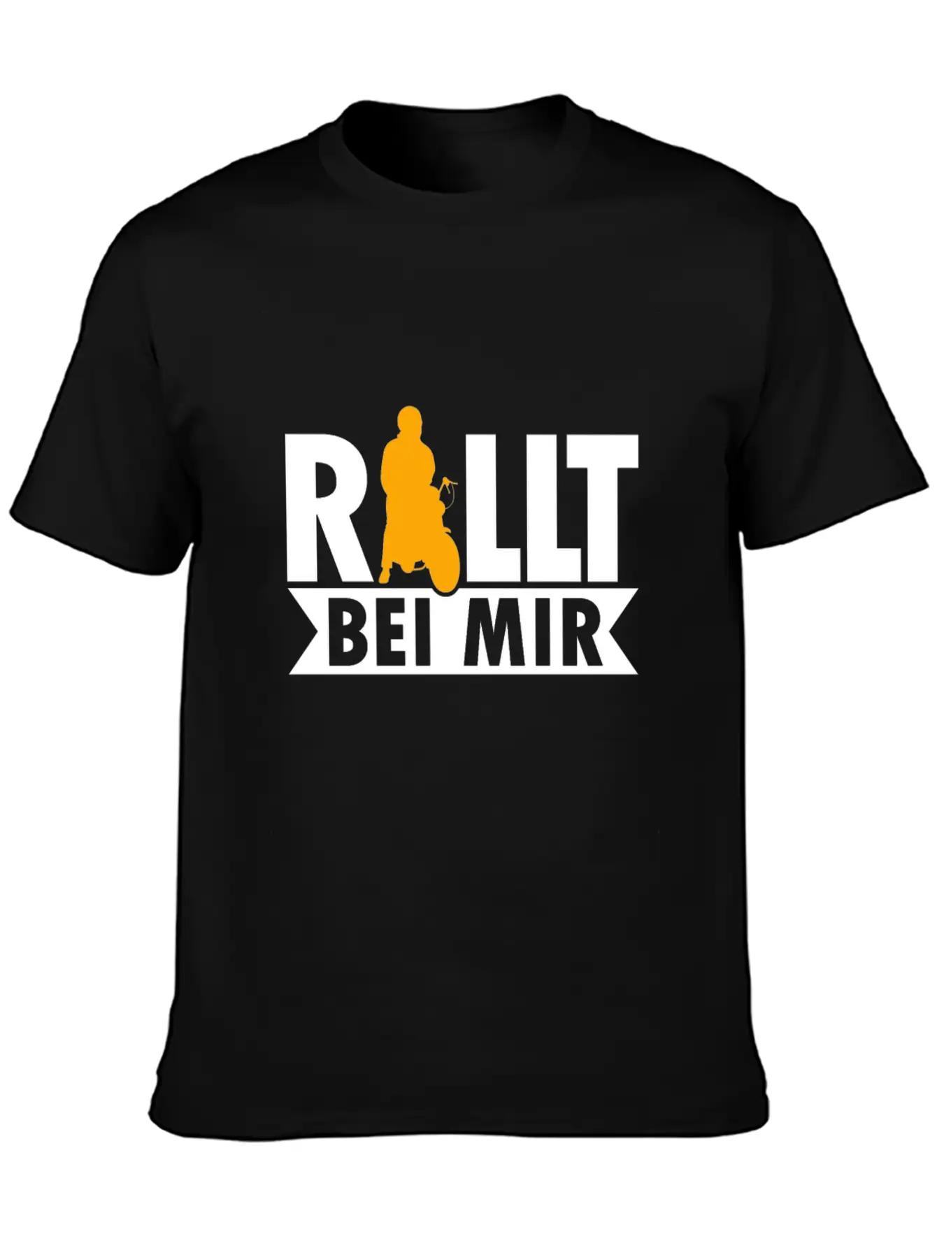 Rolls With Me Retro Moped Motorcycle Moped Driver Stylish Everyday T-Shirt – Unisex Basic Cotton Tee