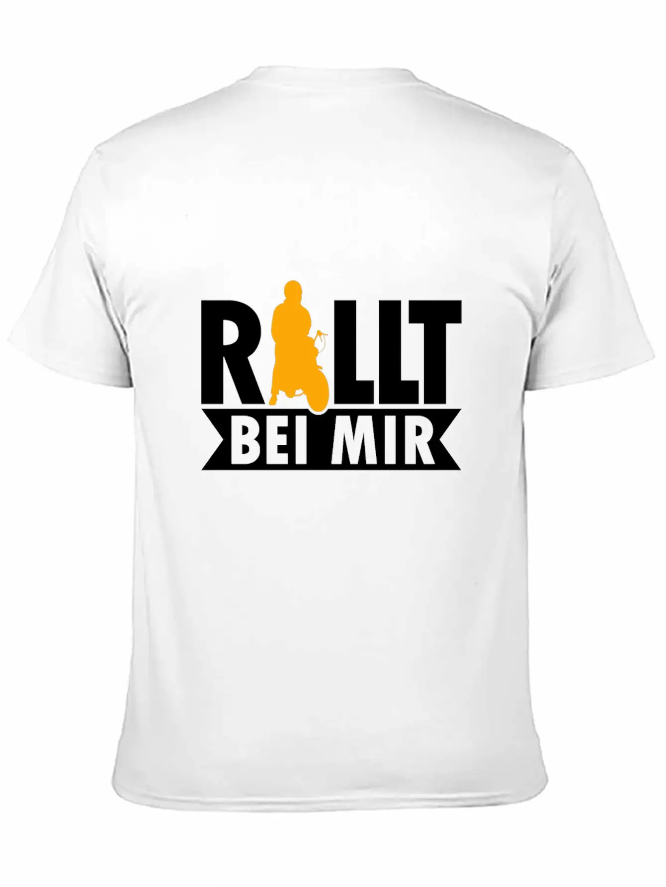 Rolls With Me Retro Moped Motorcycle Moped Driver Stylish Everyday T-Shirt – Unisex Basic Cotton Tee