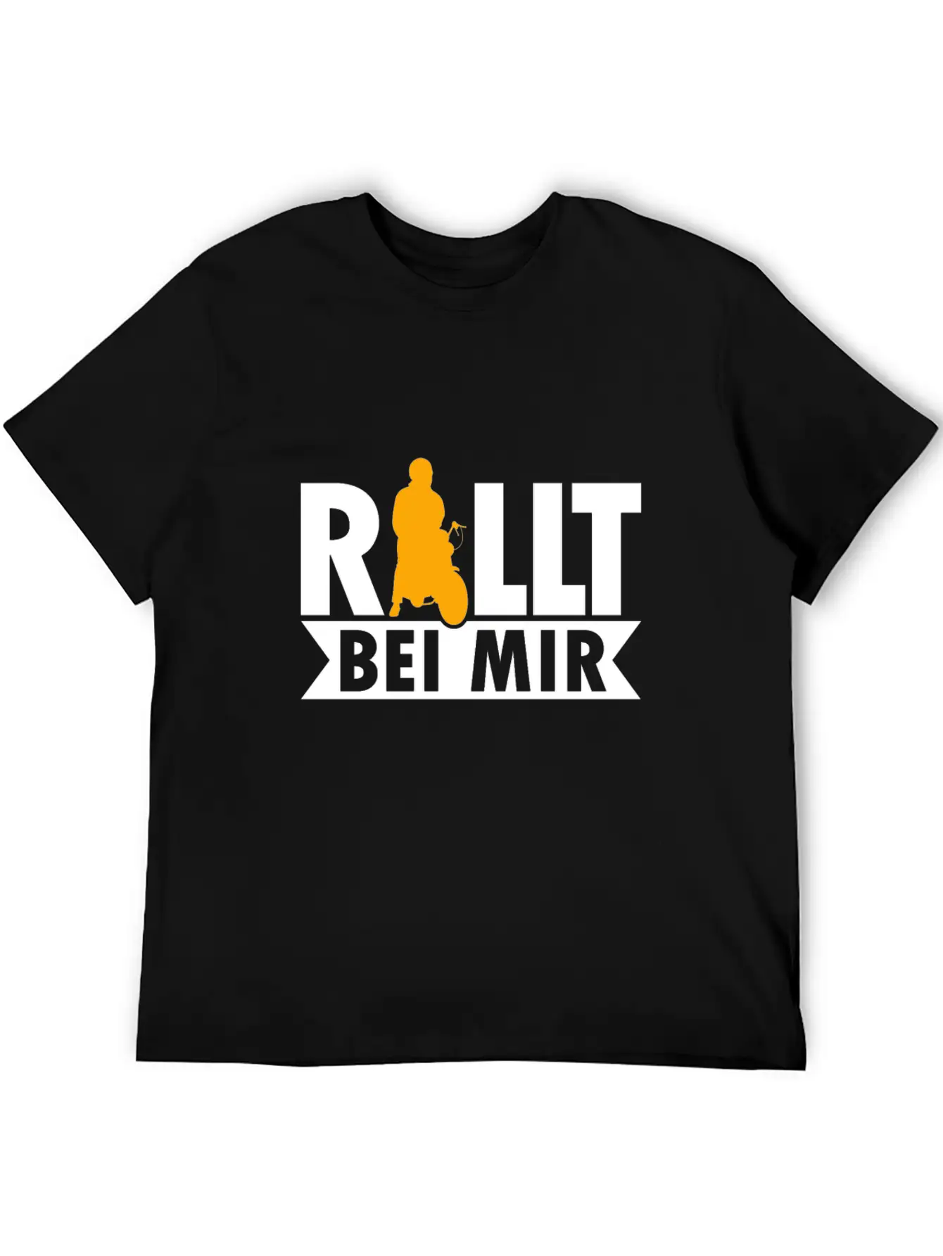 Rolls With Me Retro Moped Motorcycle Moped Driver Stylish Everyday T-Shirt – Unisex Basic Cotton Tee