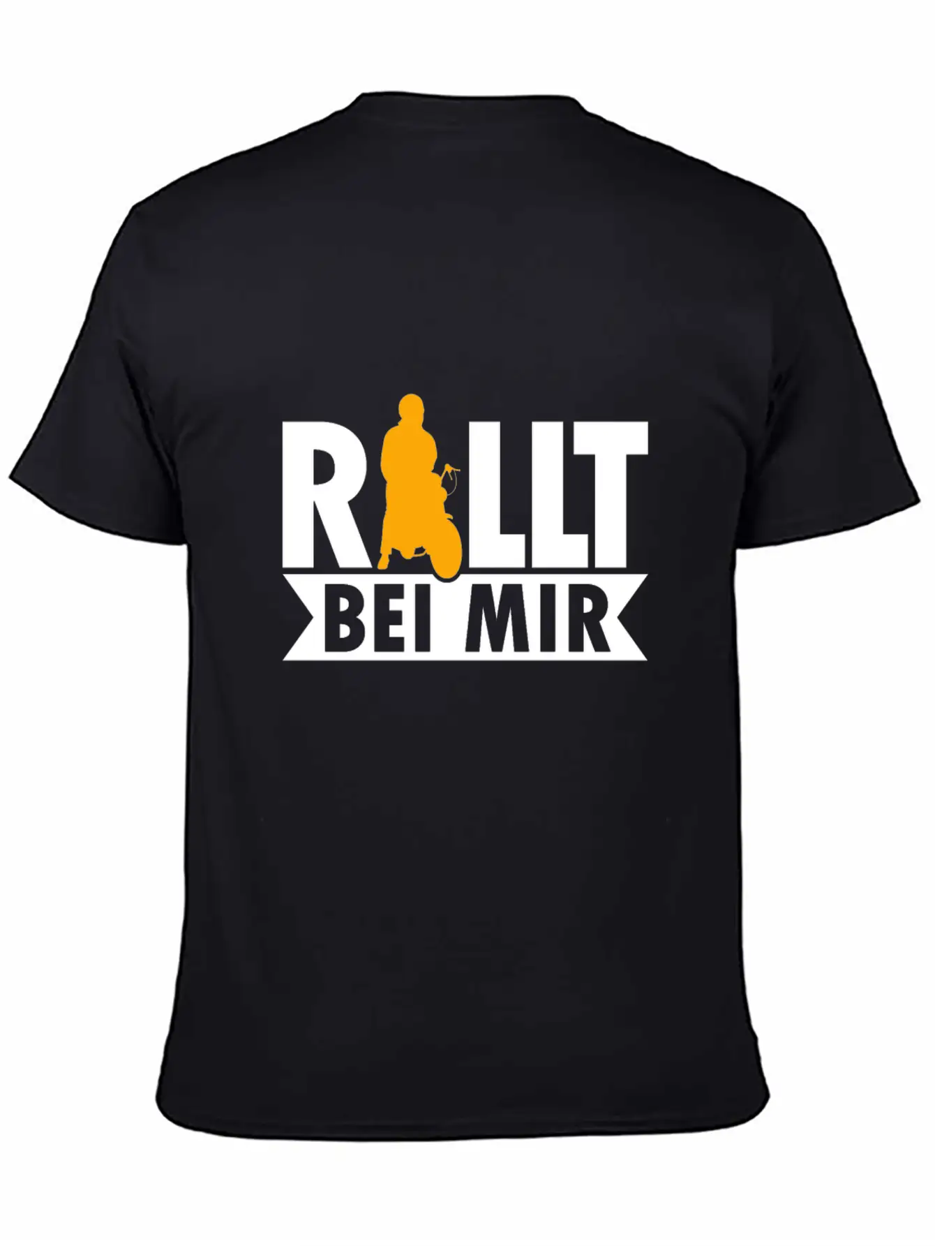 Rolls With Me Retro Moped Motorcycle Moped Driver Stylish Everyday T-Shirt – Unisex Basic Cotton Tee