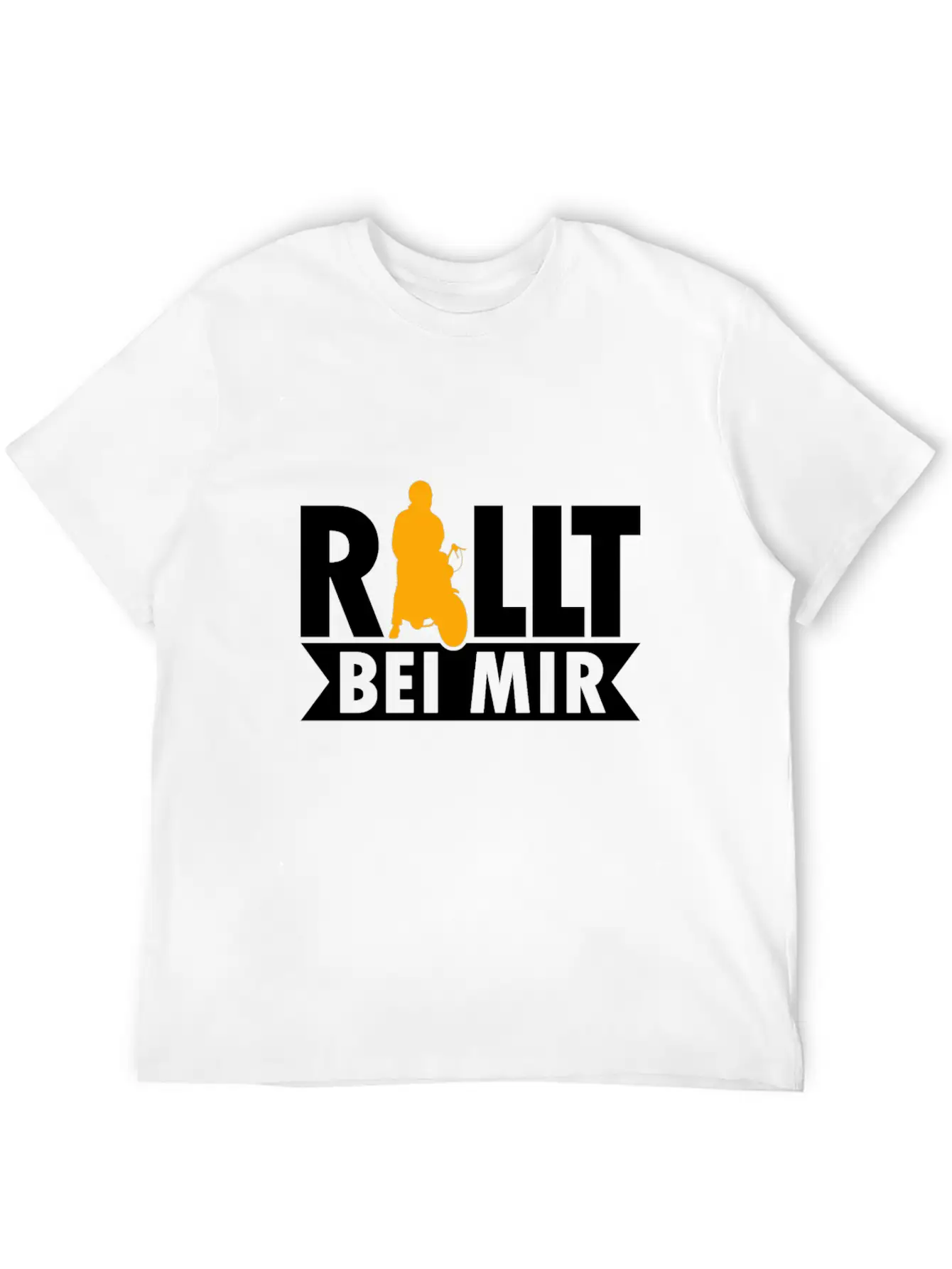 Rolls With Me Retro Moped Motorcycle Moped Driver Stylish Everyday T-Shirt – Unisex Basic Cotton Tee