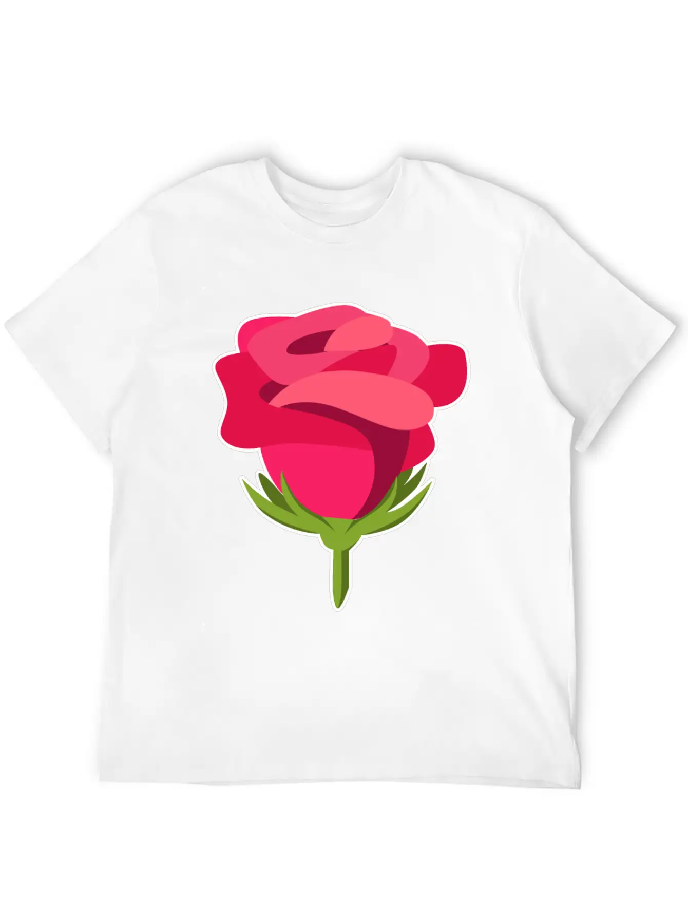 Rose Petals Bud Flower Pretty Gift Idea Unisex Short Sleeve Soft Cotton T-Shirt – Casual Everyday Wear