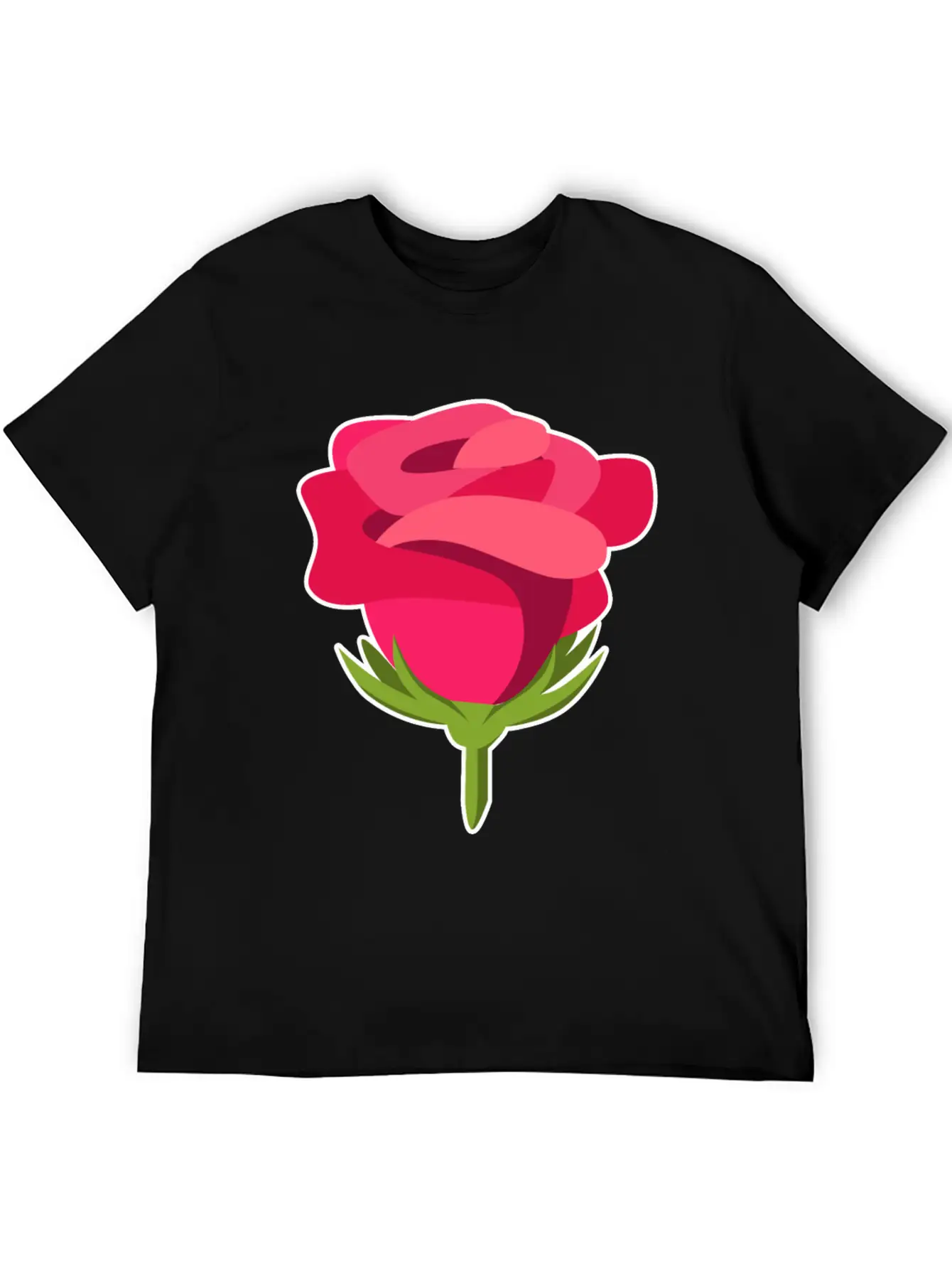 Rose Petals Bud Flower Pretty Gift Idea Unisex Short Sleeve Soft Cotton T-Shirt – Casual Everyday Wear