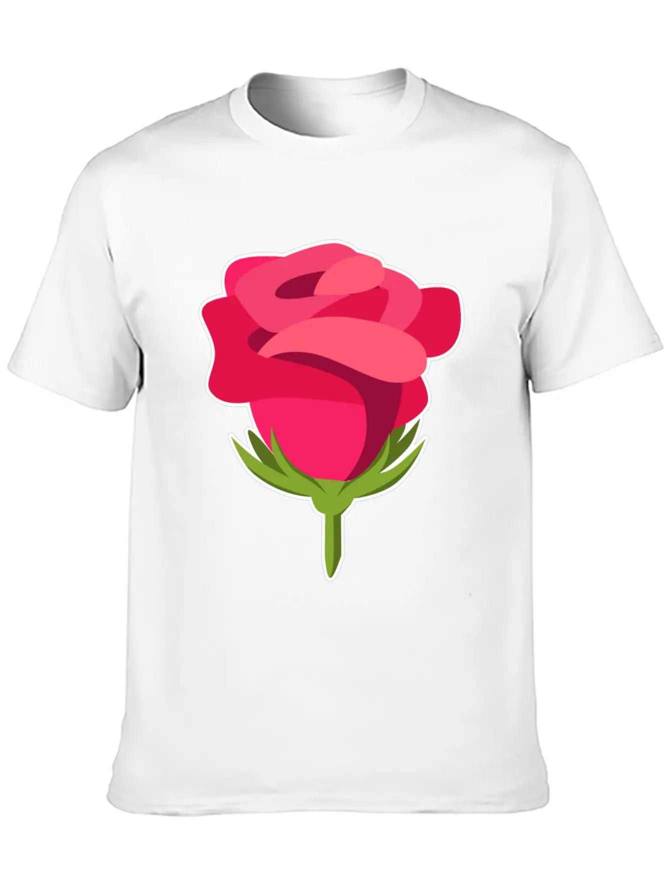 Rose Petals Bud Flower Pretty Gift Idea Unisex Short Sleeve Soft Cotton T-Shirt – Casual Everyday Wear