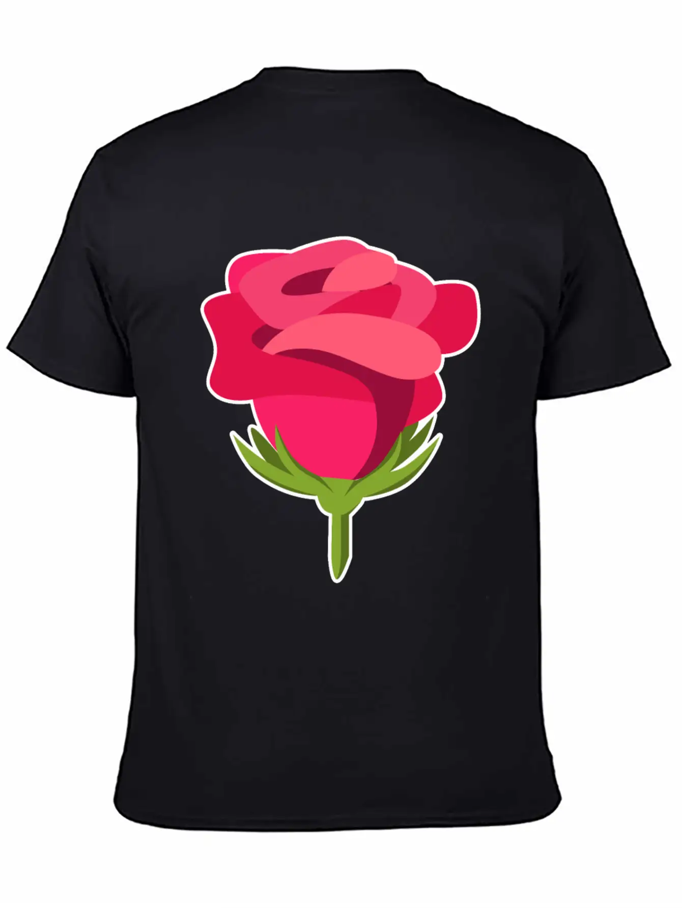 Rose Petals Bud Flower Pretty Gift Idea Unisex Short Sleeve Soft Cotton T-Shirt – Casual Everyday Wear