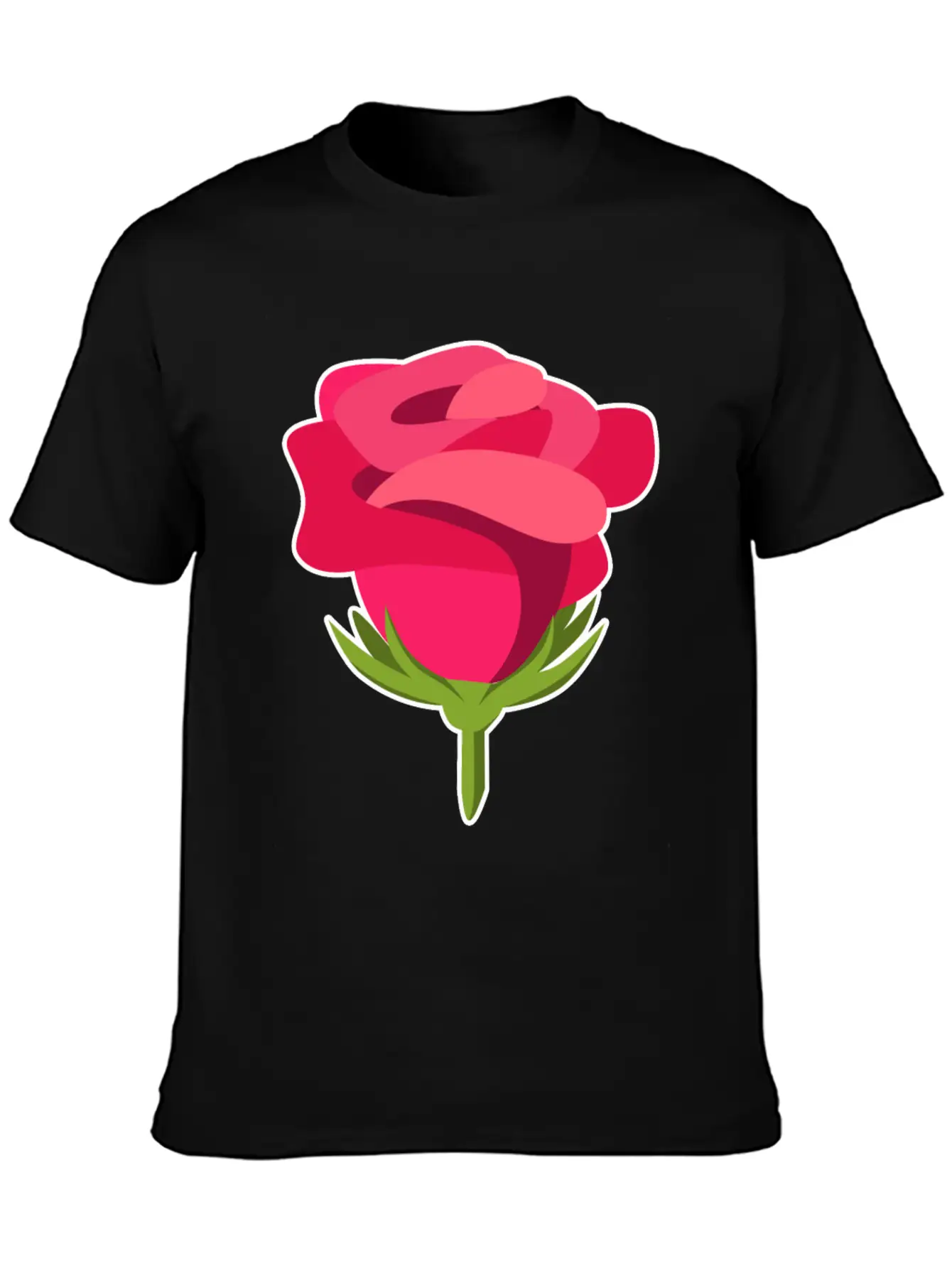 Rose Petals Bud Flower Pretty Gift Idea Unisex Short Sleeve Soft Cotton T-Shirt – Casual Everyday Wear