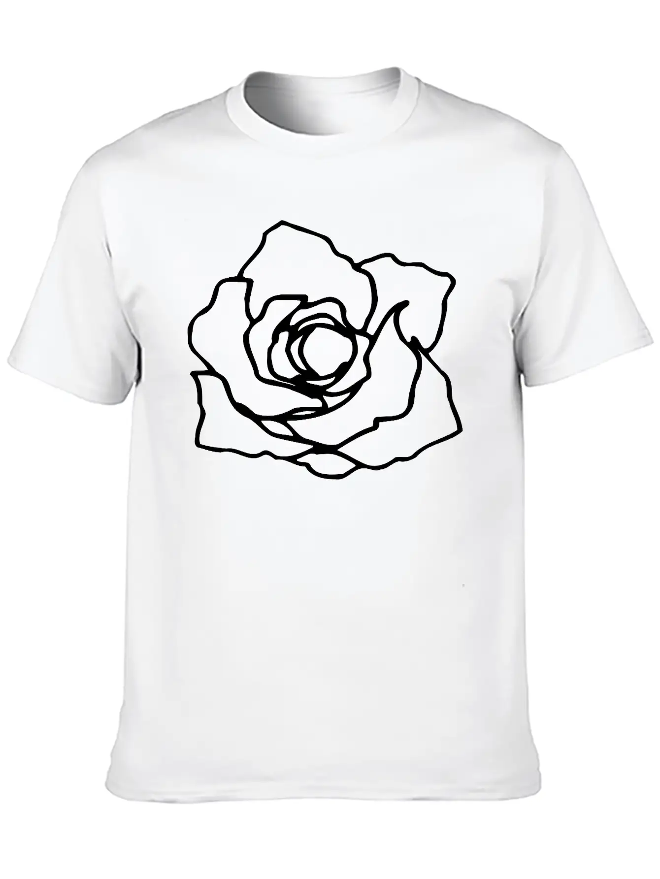 Rose Stylish Everyday T-Shirt – Unisex Basic Cotton Tee
